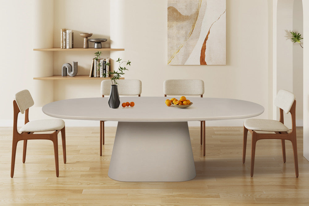 Esstisch Tavira 220cm Oval - Beige-Esstisch Oval-Rousseau-le canapé