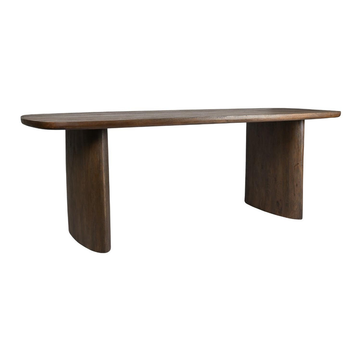 Esstisch Tyler aus Mangoholz 220cm - Dunkelbraun-Esstische Oval-Livingfurn-le canapé