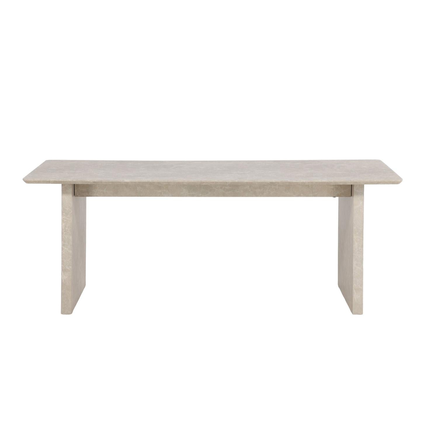 Esstisch Vail Rechteckig 200*100cm - Beige Marmoroptik-Esstische Rechteckig-Venture Home-le canapé