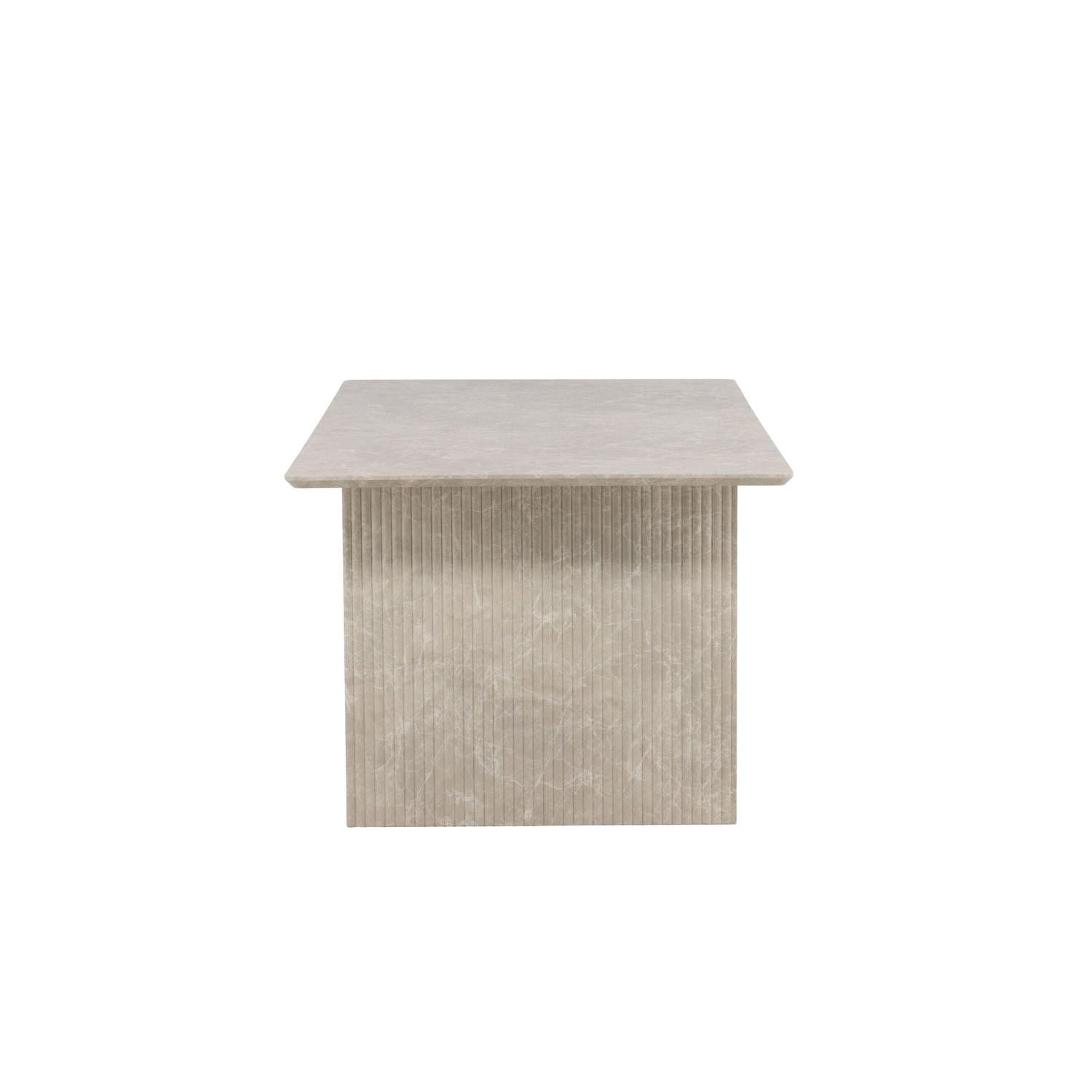 Esstisch Vail Rechteckig 200*100cm - Beige Marmoroptik-Esstische Rechteckig-Venture Home-le canapé