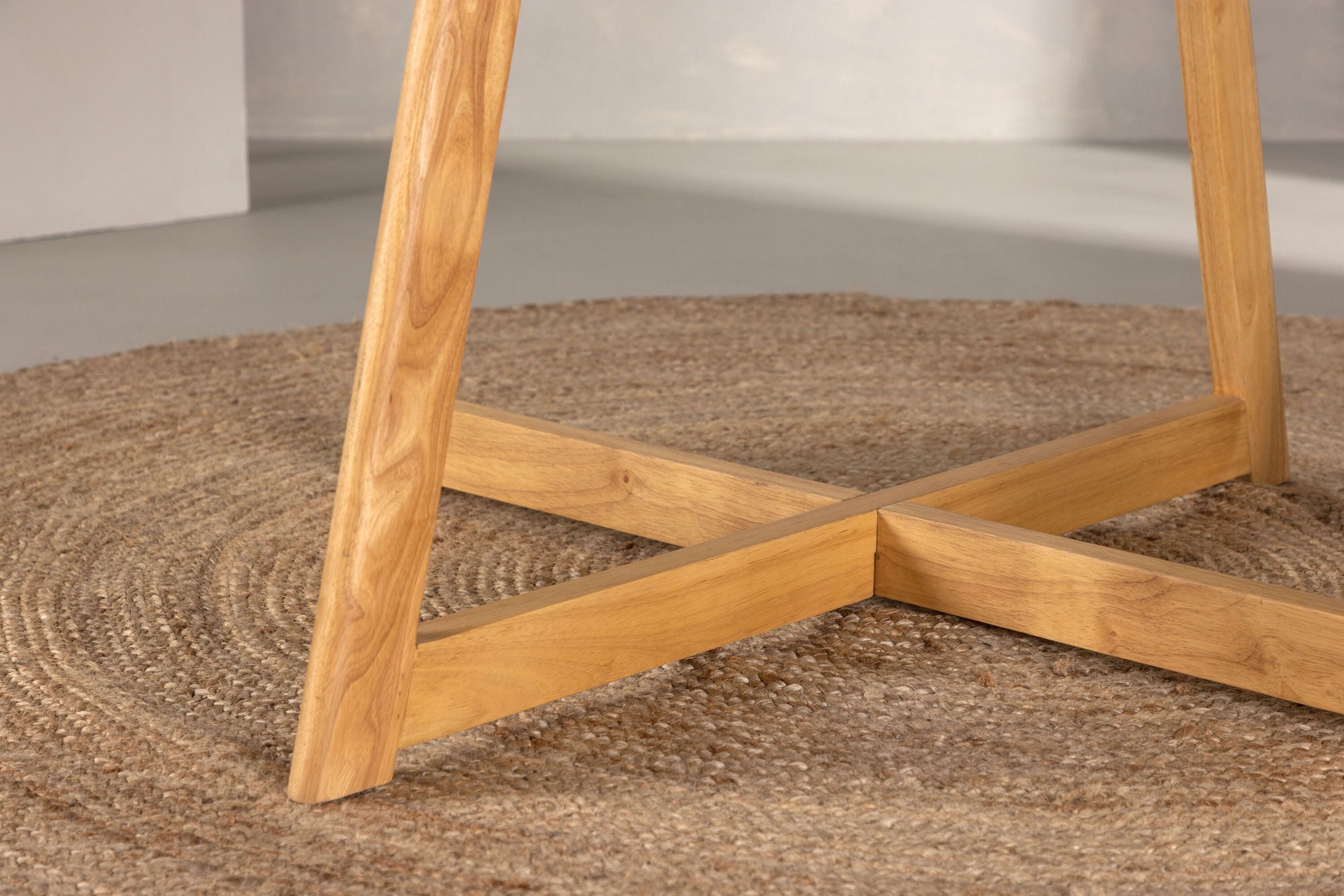 Esstisch Yakidon Ø120cm aus Gummibaumholz mit klappbaren Kanten - Hellbraun-Esstische Rund-Venture Home-le canapé