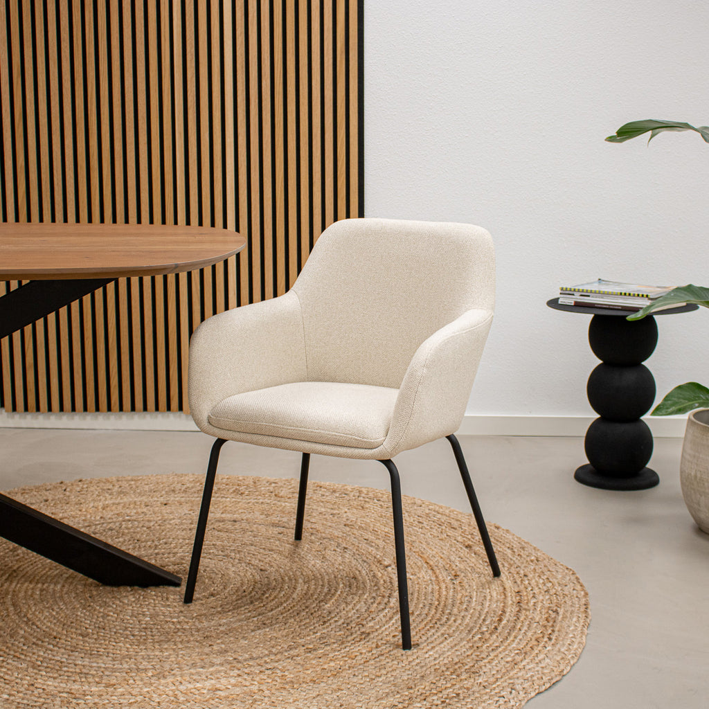 Esszimmerstuhl Daan - Beige-Esszimmerstühle-Kick Collection-le canapé