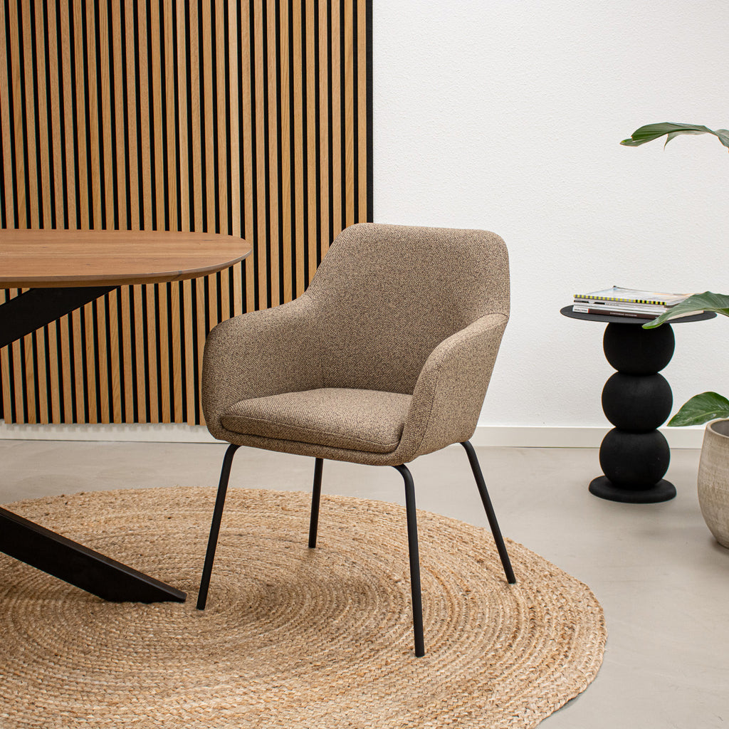 Esszimmerstuhl Daan - Taupe-Esszimmerstühle-Kick Collection-le canapé