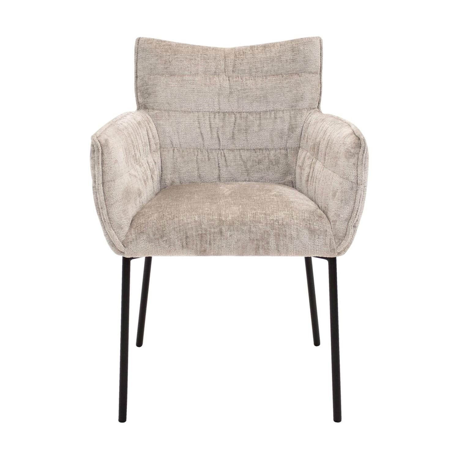 Esszimmerstuhl Goos - Grau/Beige-Esszimmerstühle-Kick Collection-le canapé