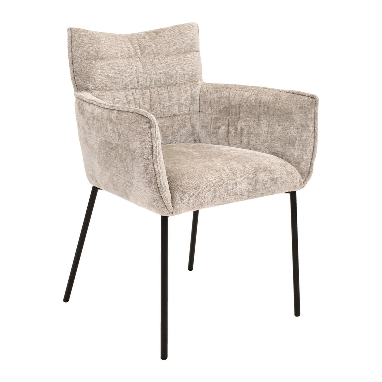 Esszimmerstuhl Goos - Grau/Beige-Esszimmerstühle-Kick Collection-le canapé