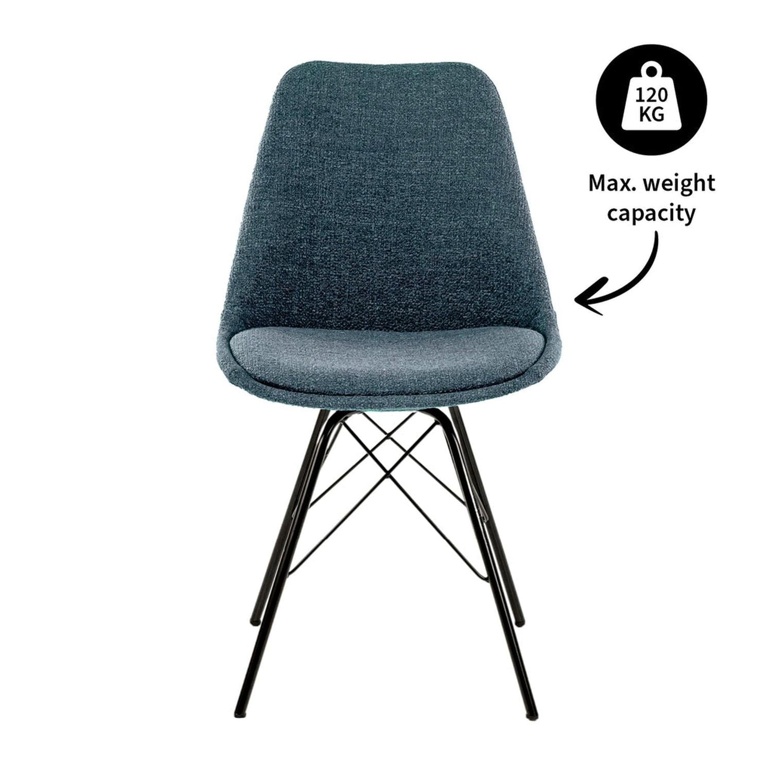 Esszimmerstuhl Jens - Blau-Esszimmerstühle-Kick Collection-le canapé