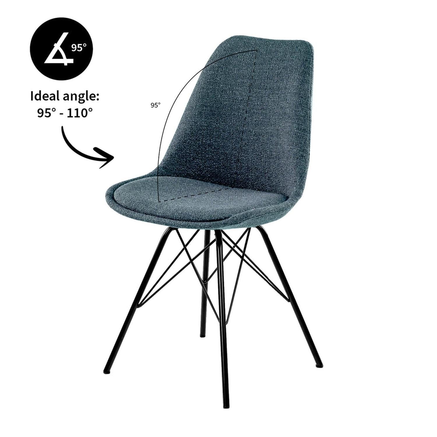 Esszimmerstuhl Jens - Blau-Esszimmerstühle-Kick Collection-le canapé