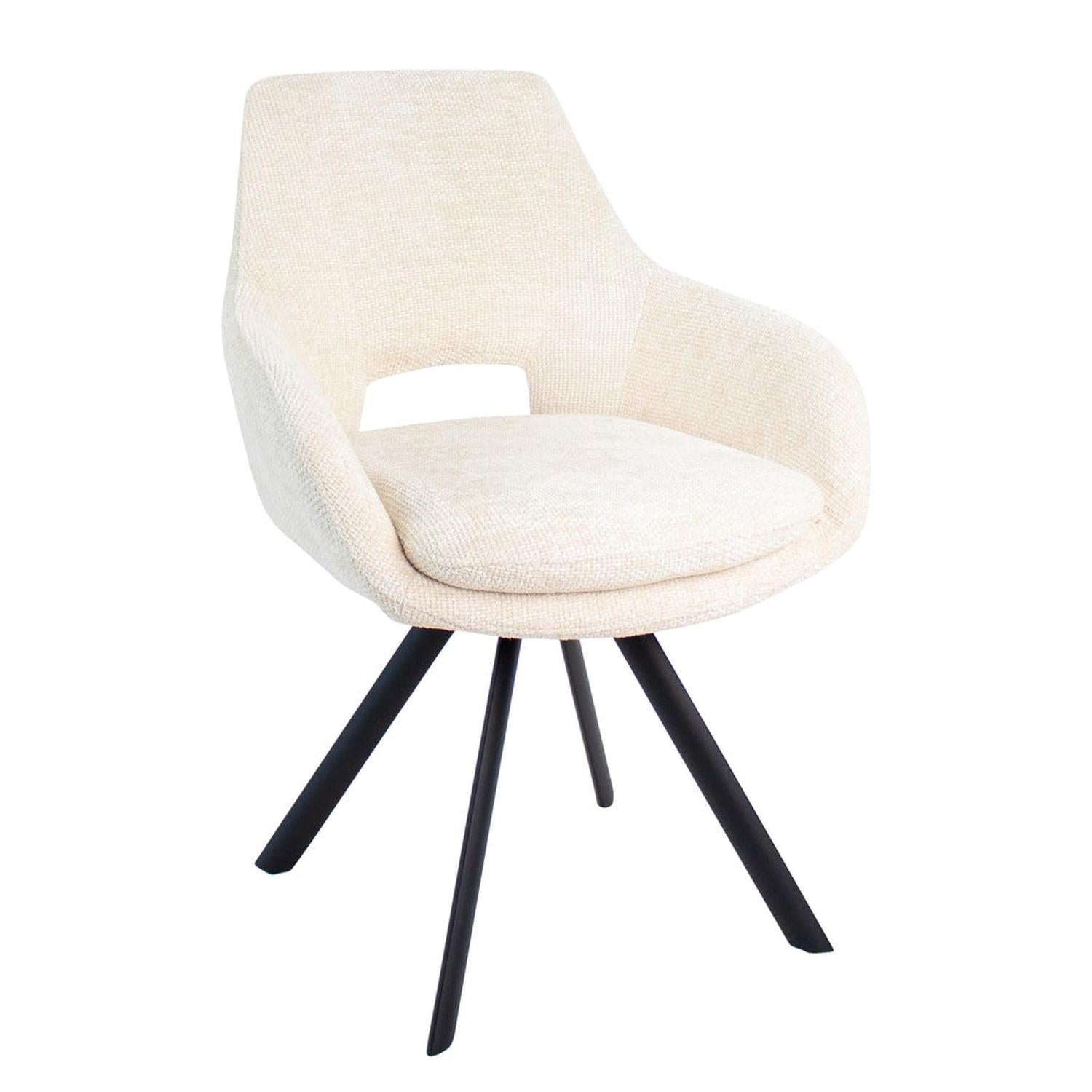 Esszimmerstuhl Jorn - Creme-Esszimmerstuhl-Kick Collection-le canapé