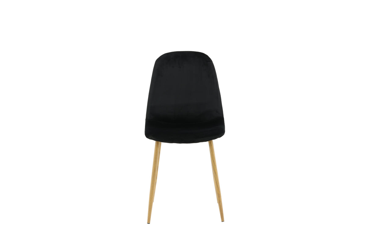 Esszimmerstuhl Polar aus Samt - Schwarz-Polsterstühle-Venture Home-le canapé
