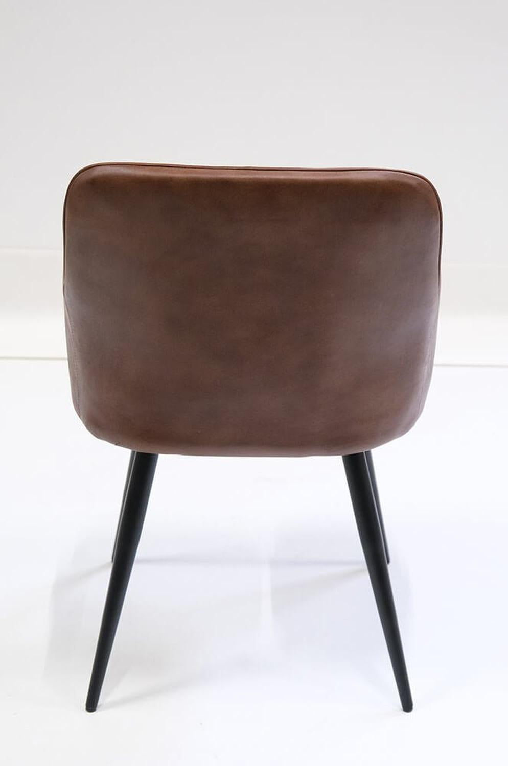 Esszimmerstuhl Soho aus Büffelleder - Braun-Esszimmerstühle-Trademark Living-le canapé