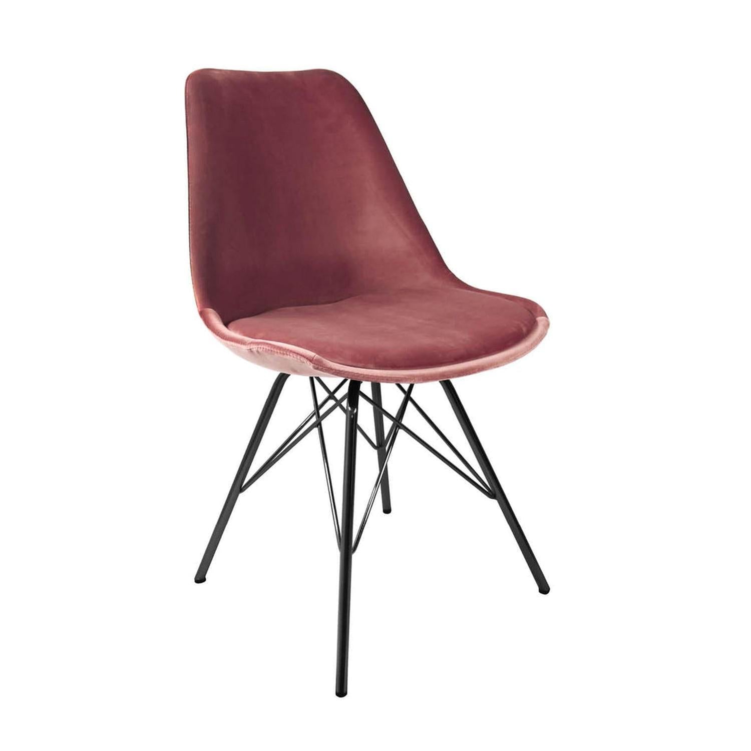 Esszimmerstuhl Velvet - Rosa-Esszimmerstühle-Kick Collection-le canapé