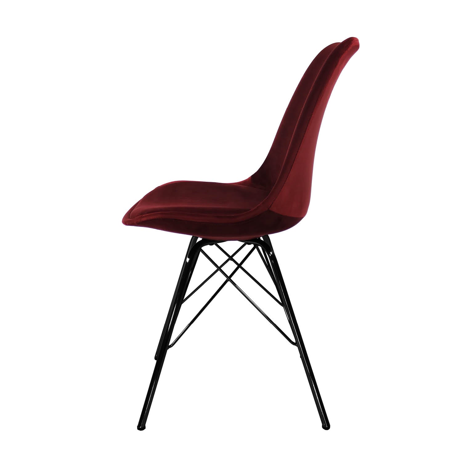 Esszimmerstuhl Velvet - Rot-Esszimmerstühle-Kick Collection-le canapé