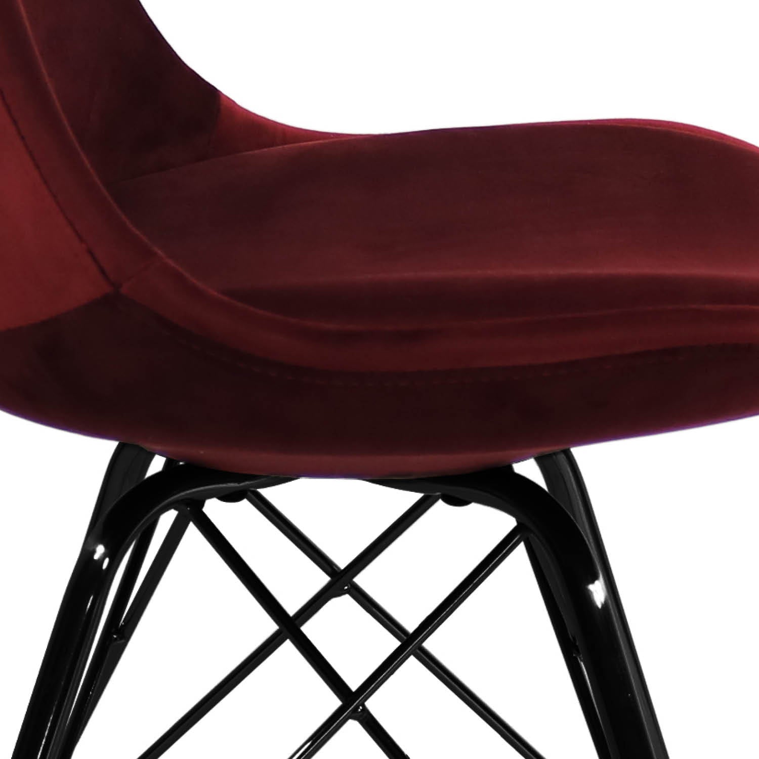 Esszimmerstuhl Velvet - Rot-Esszimmerstühle-Kick Collection-le canapé