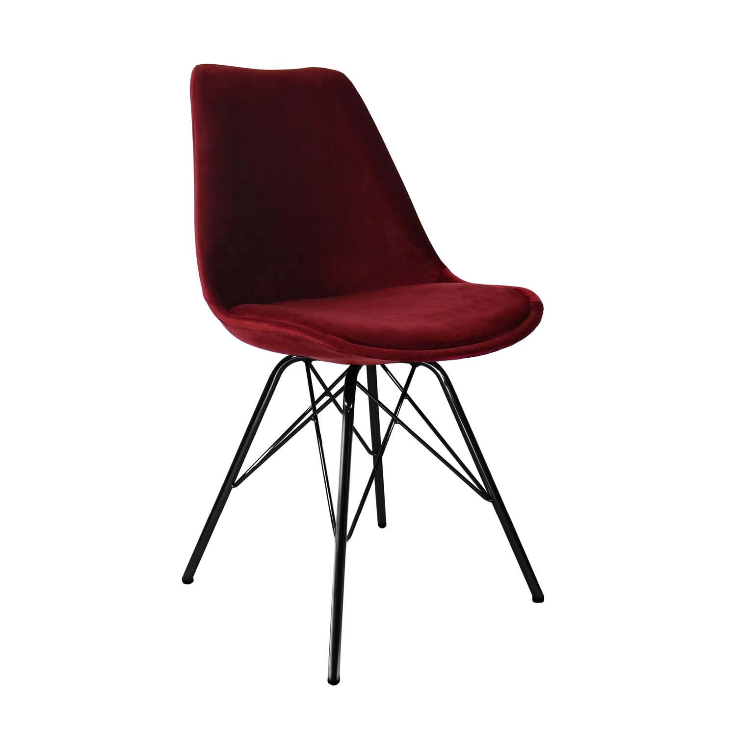 Esszimmerstuhl Velvet - Rot-Esszimmerstühle-Kick Collection-le canapé