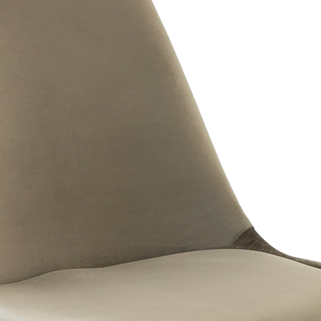 Esszimmerstuhl Velvet - Taupe & Gold-Esszimmerstühle-Kick Collection-le canapé