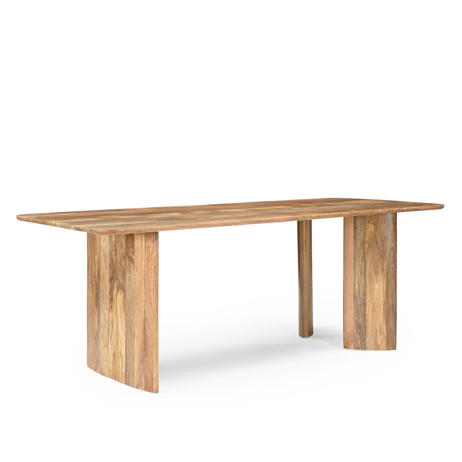 Esszimmertisch Jade aus Mangoholz 220cm - Hellbraun-Esstische Rechteckig-Benoa-le canapé