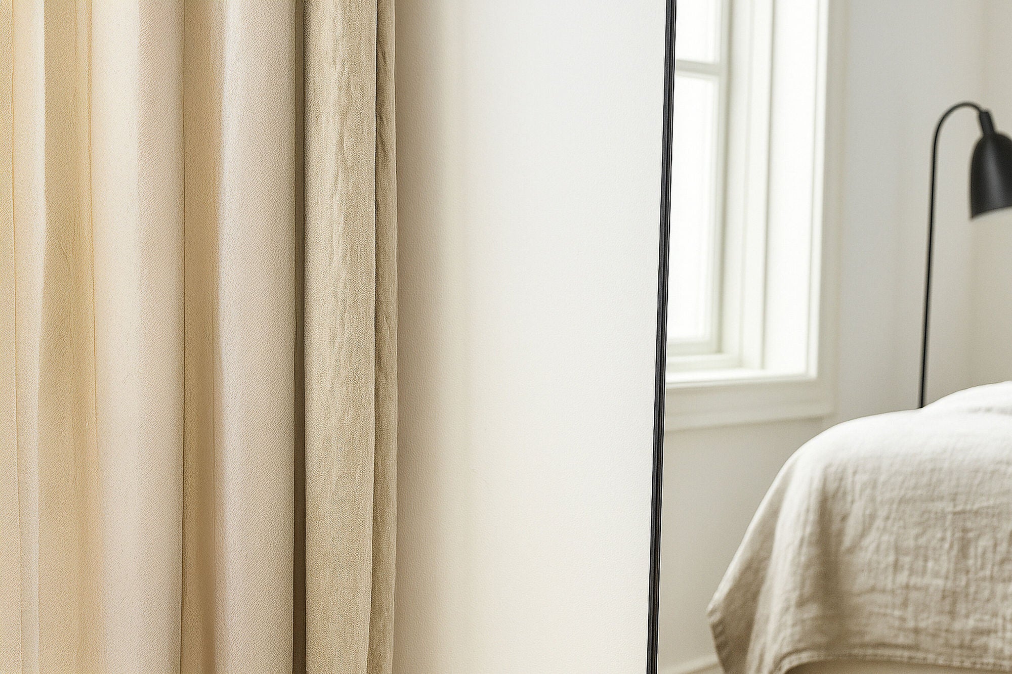 Ganzkörperspiegel Dalton 100x193cm - Schwarz/Glas-Ganzkörperspiegel-Venture Home-le canapé