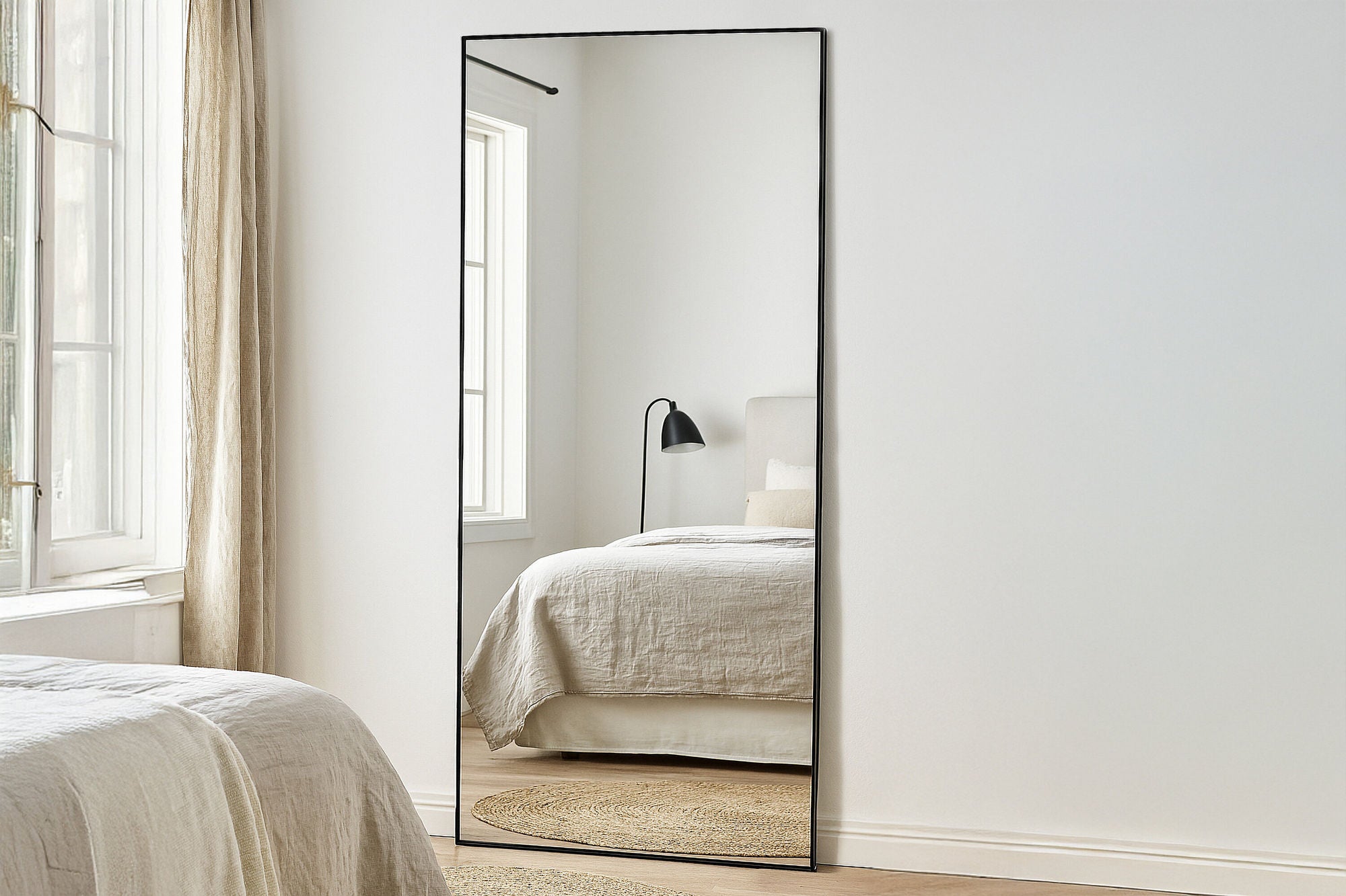 Ganzkörperspiegel Dalton 193*100cm - Schwarz-Ganzkörperspiegel-Venture Home-le canapé