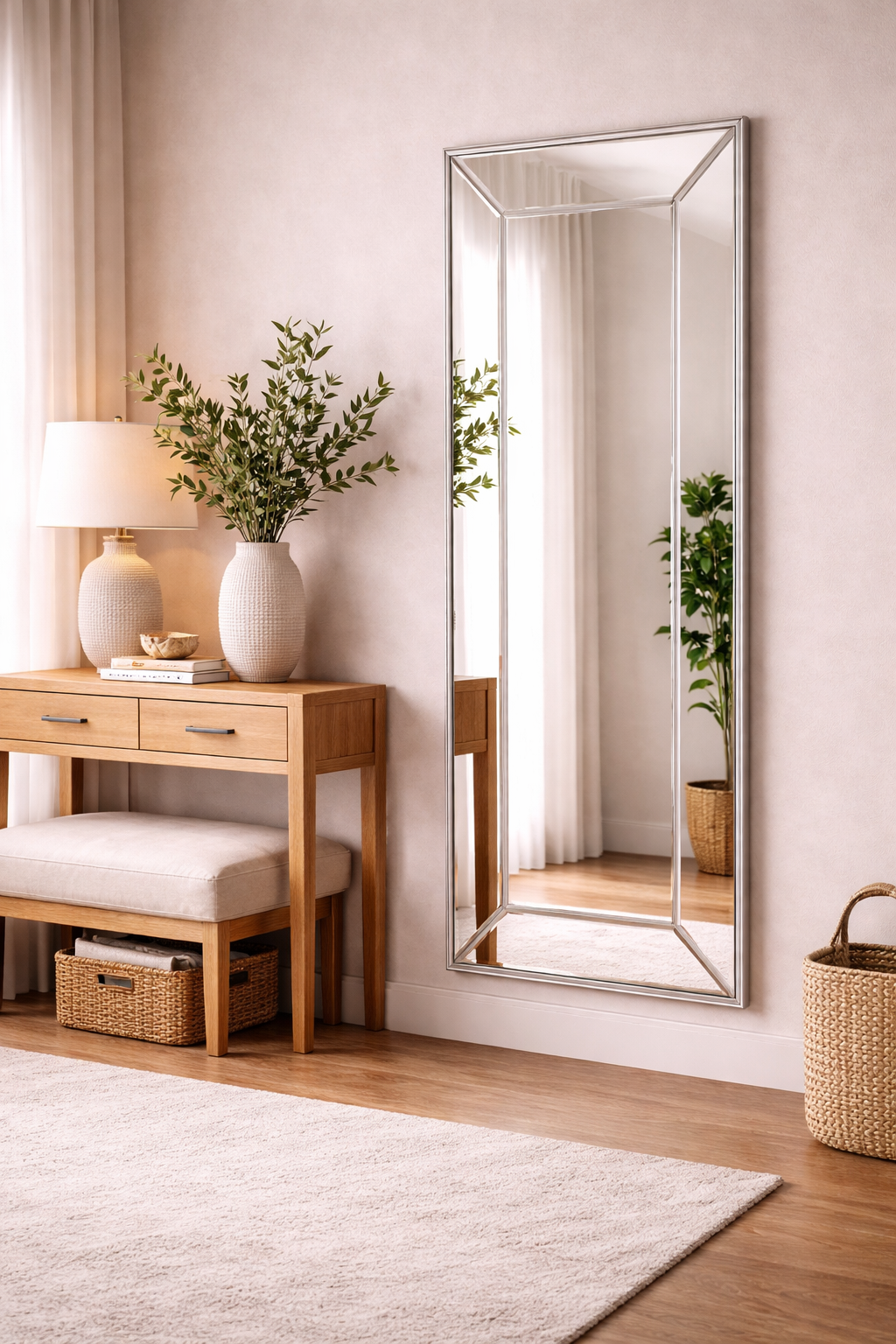 Ganzkörperspiegel Lojf 180cm - Weiß-Ganzkörperspiegel-Venture Home-le canapé