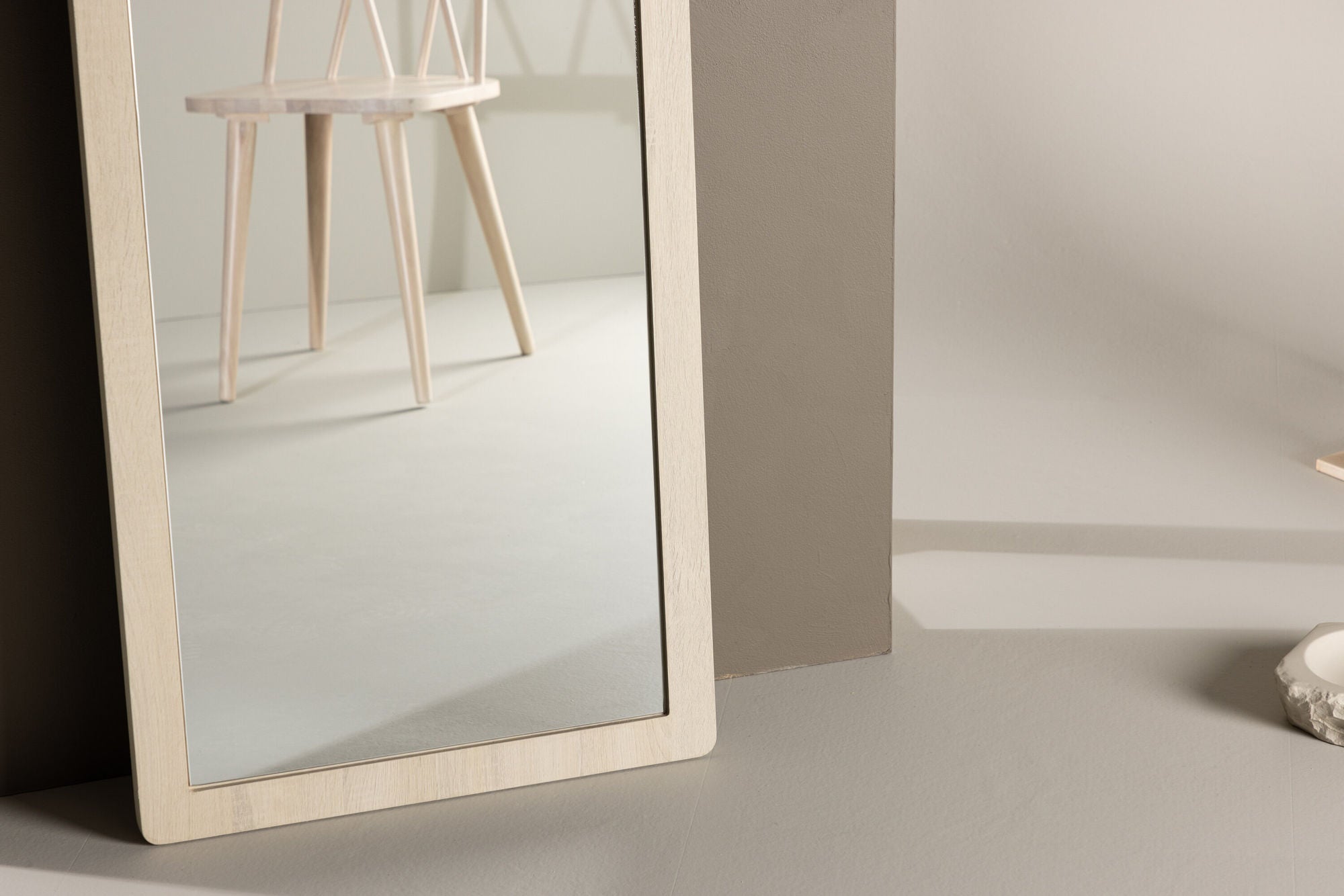 Ganzkörperspiegel Memphis 193cm - Cremeweiß-Ganzkörperspiegel-Venture Home-le canapé