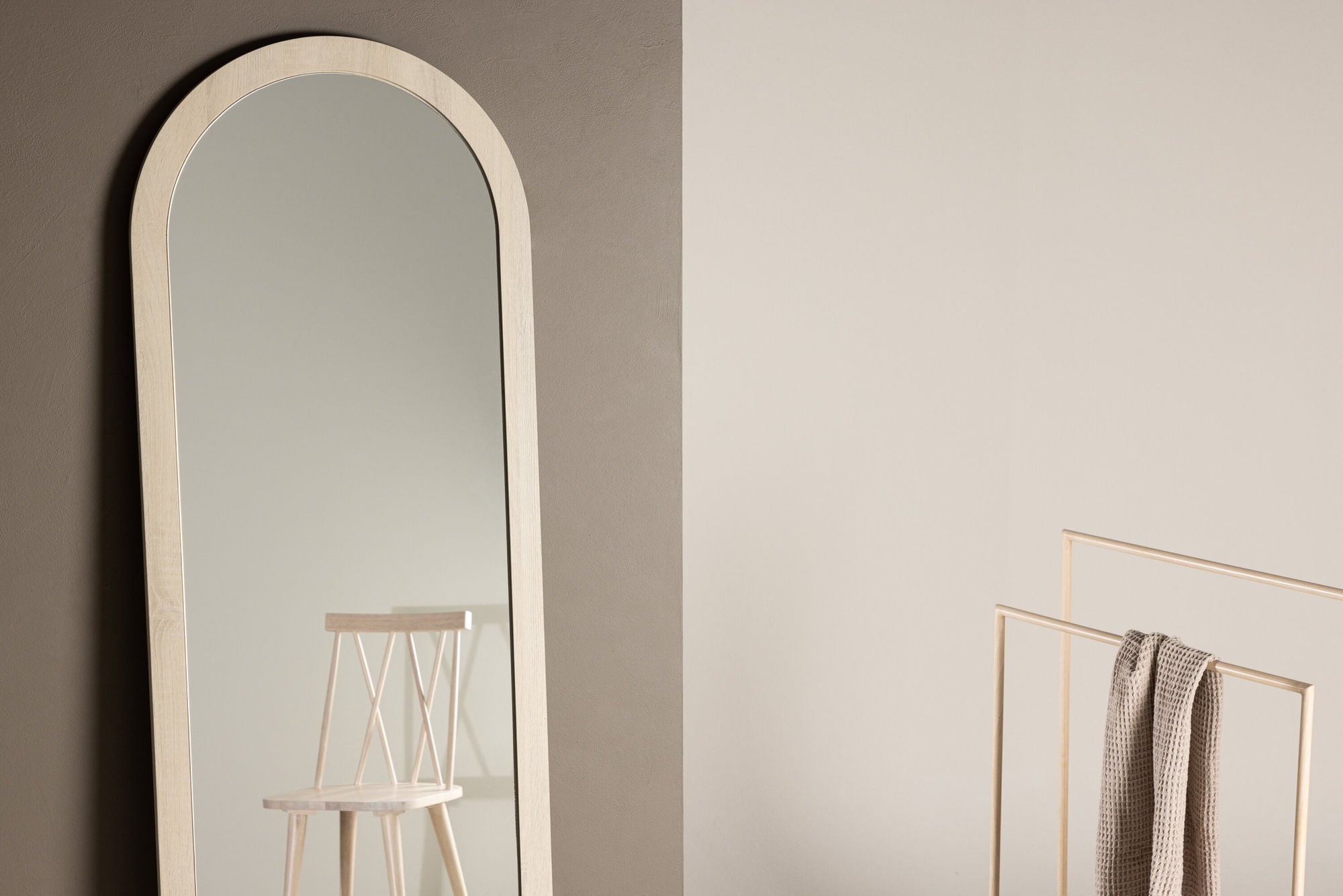 Ganzkörperspiegel Memphis 193cm - Weiß-Ganzkörperspiegel-Venture Home-le canapé