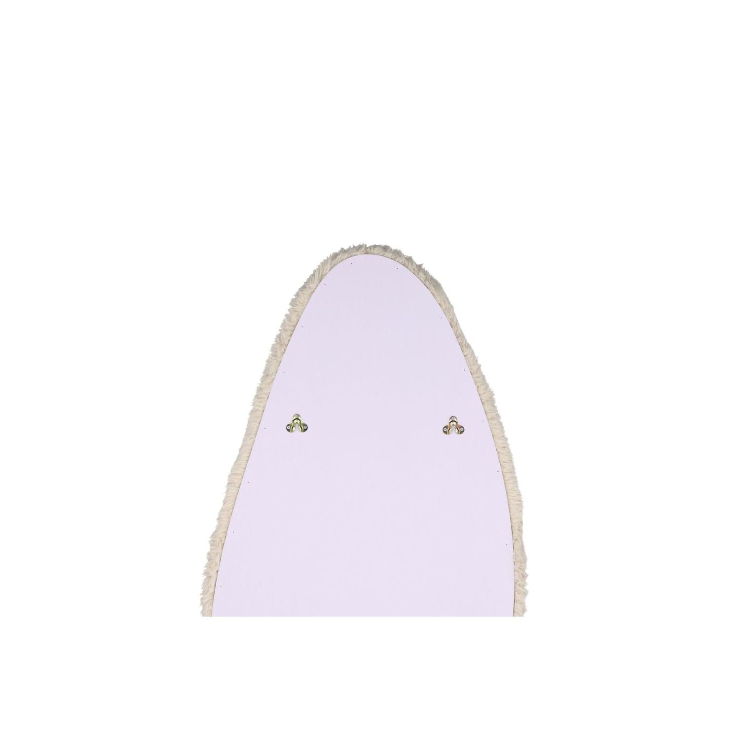 Ganzkörperspiegel Mirza mit Bouclé Rahmen 193*67cm - Beige-Ganzkörperspiegel-Venture Home-le canapé