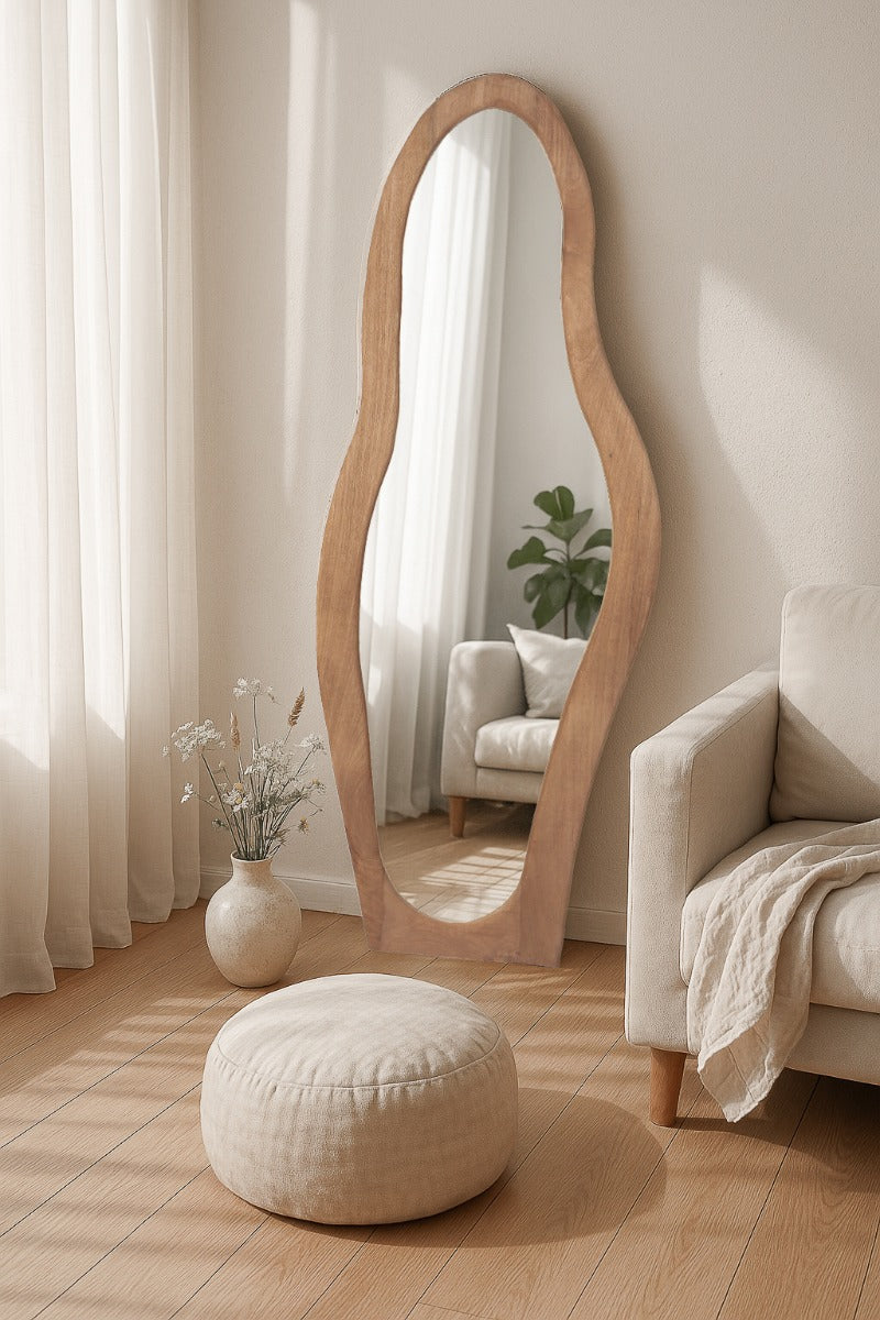 Ganzkörperspiegel Olivia 200cm - Hellbraun-Ganzkörperspiegel-Livingfurn-le canapé