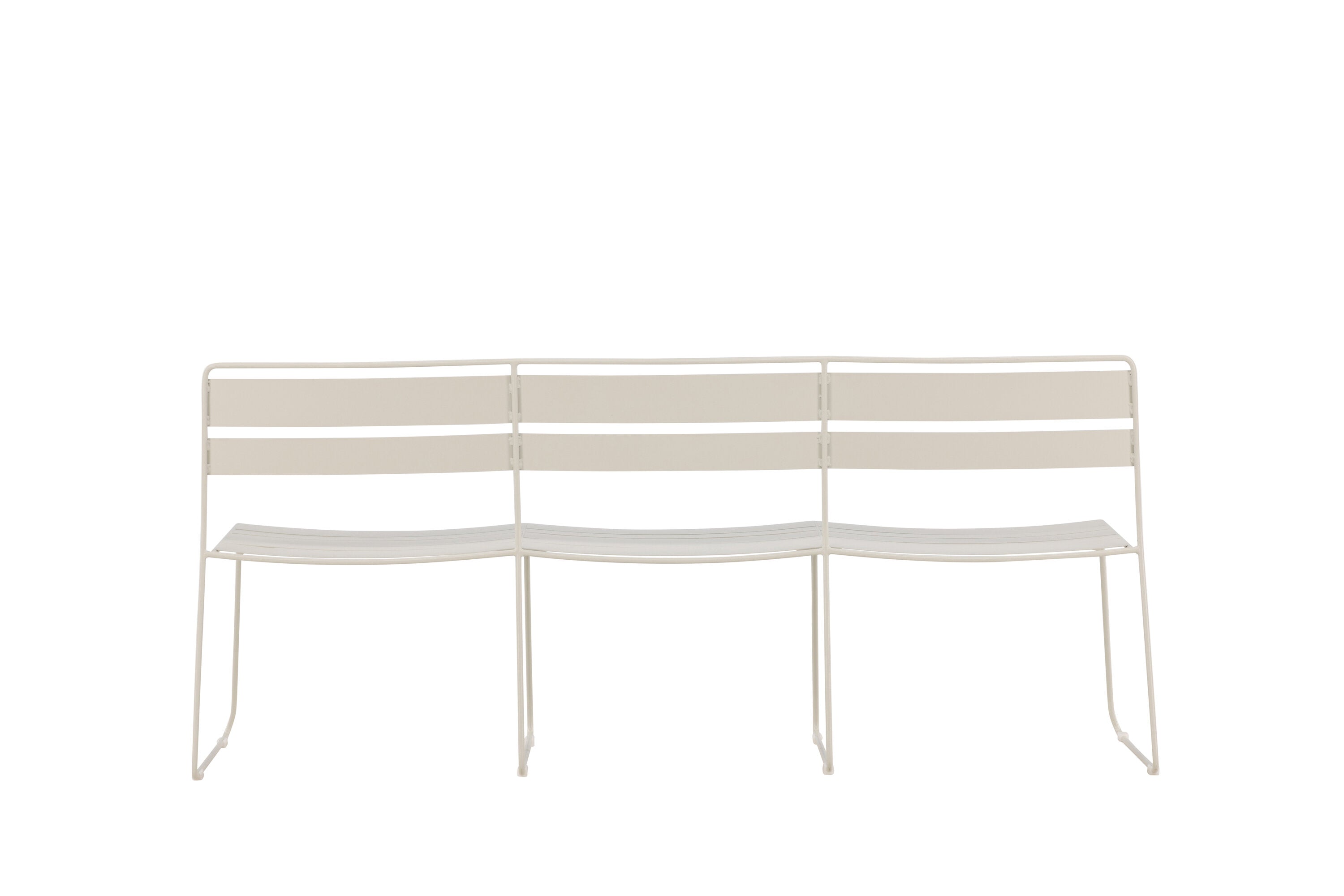 Gartenbank Lina aus Metall - Beige-Outdoor Bänke-Venture Home-le canapé