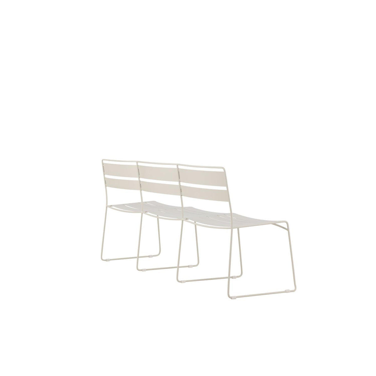 Gartenbank Lina aus Metall - Beige-Outdoor Bänke-Venture Home-le canapé