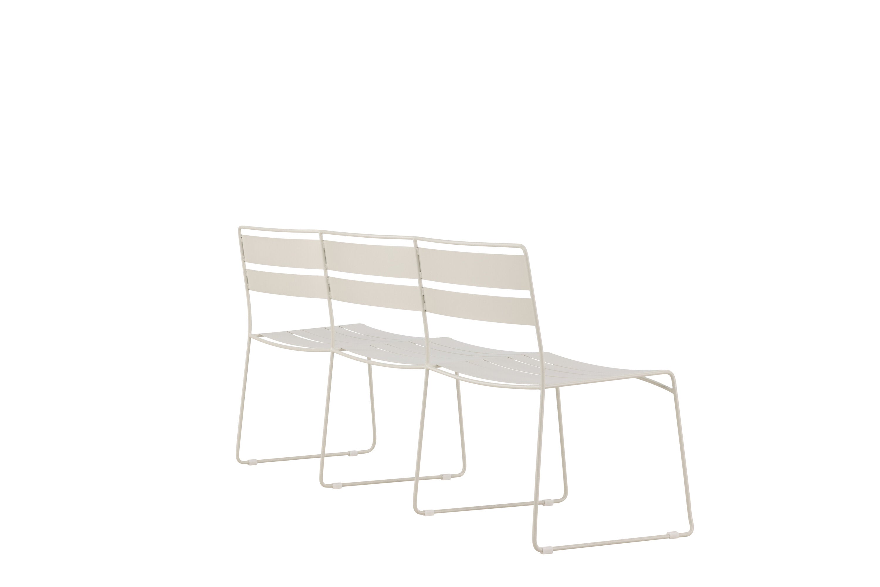 Gartenbank Lina aus Metall - Beige-Outdoor Bänke-Venture Home-le canapé