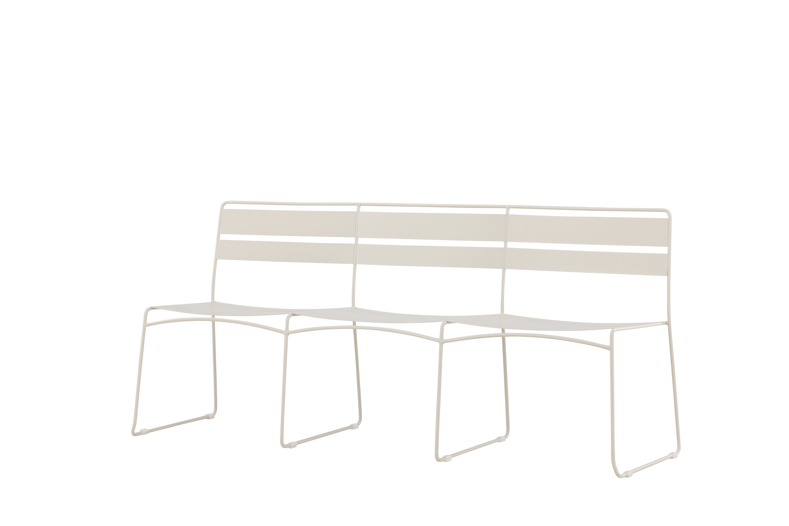 Gartenbank Lina aus Metall - Beige-Outdoor Bänke-Venture Home-le canapé