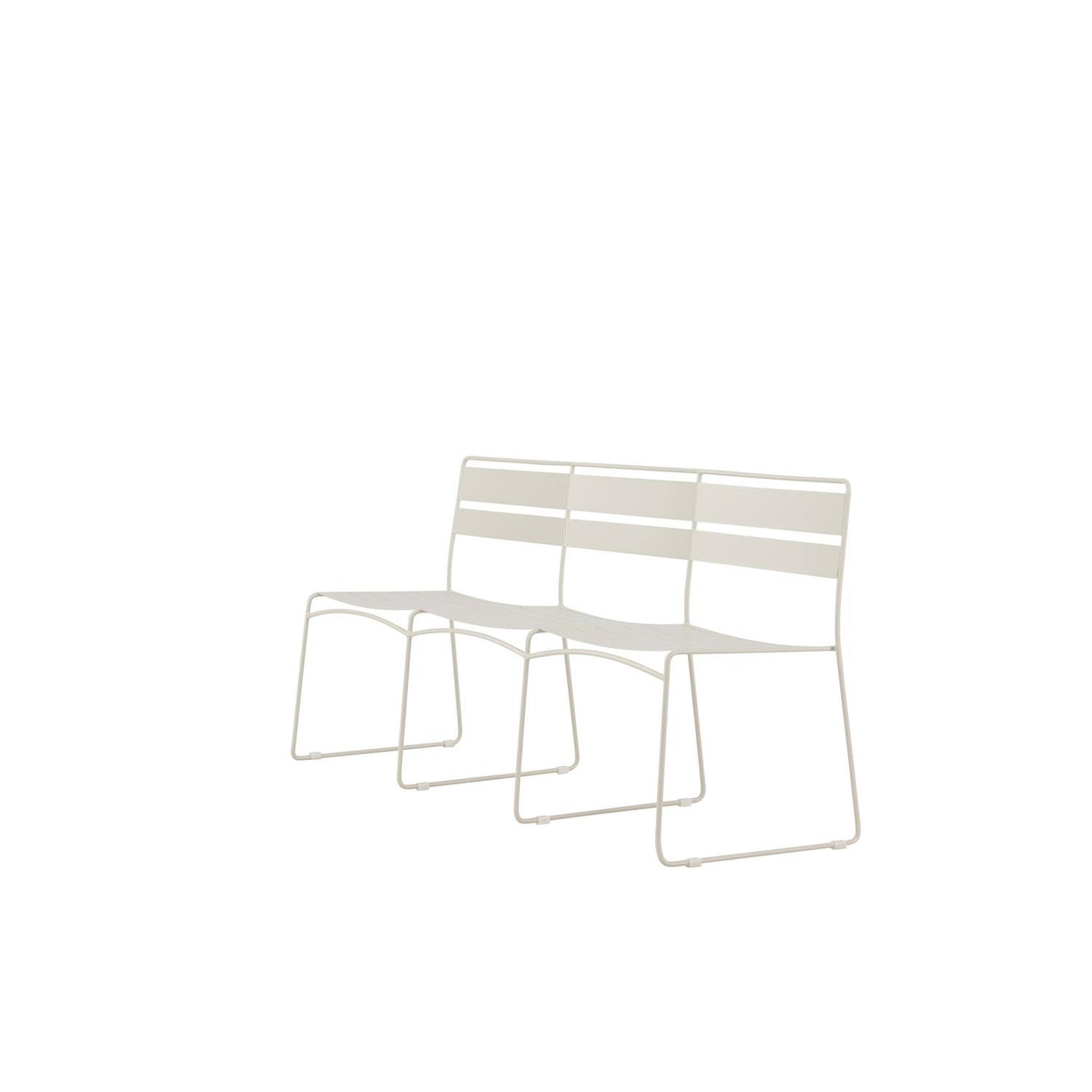 Gartenbank Lina aus Metall - Beige-Outdoor Bänke-Venture Home-le canapé