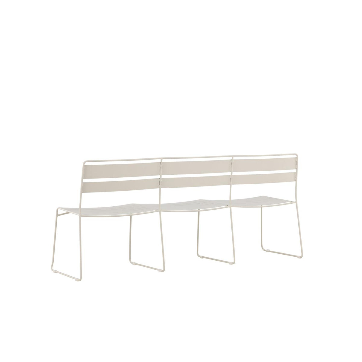 Gartenbank Lina aus Metall - Beige-Outdoor Bänke-Venture Home-le canapé
