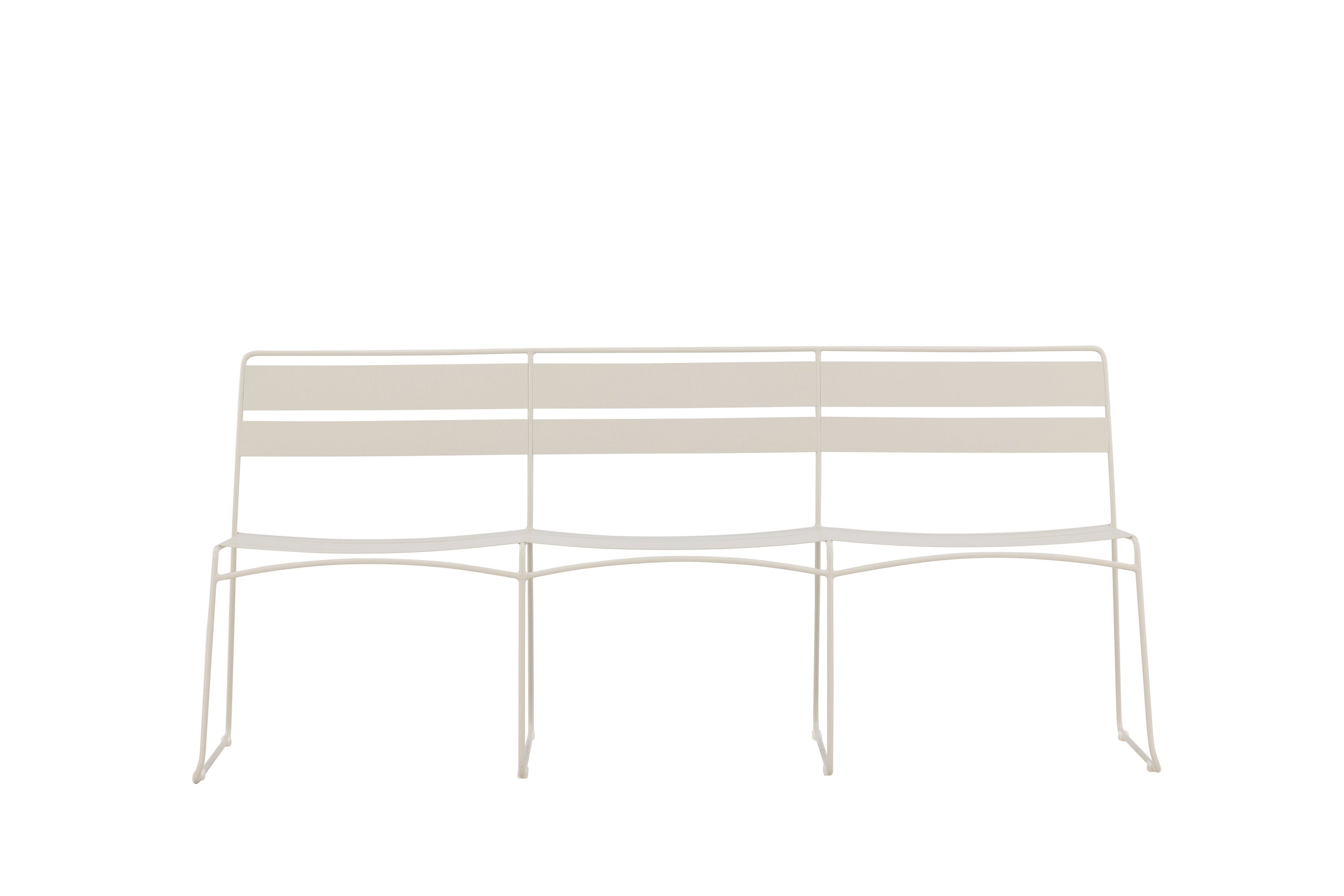 Gartenbank Lina aus Metall - Beige-Outdoor Bänke-Venture Home-le canapé