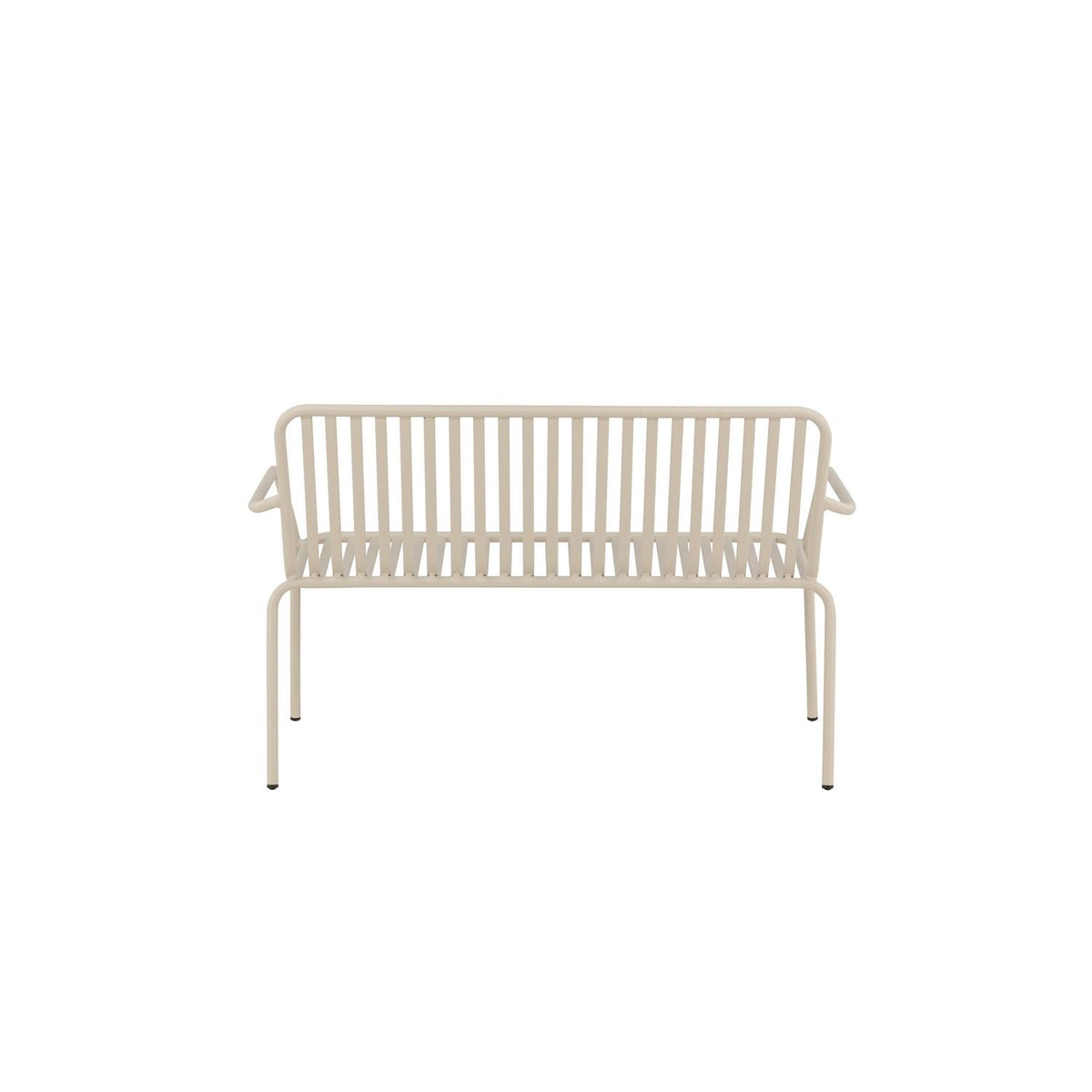 Gartenbank Peking aus Aluminium - Beige-Outdoor Bänke-Venture Home-le canapé