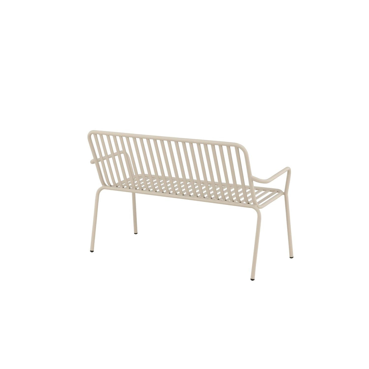 Gartenbank Peking aus Aluminium - Beige-Outdoor Bänke-Venture Home-le canapé