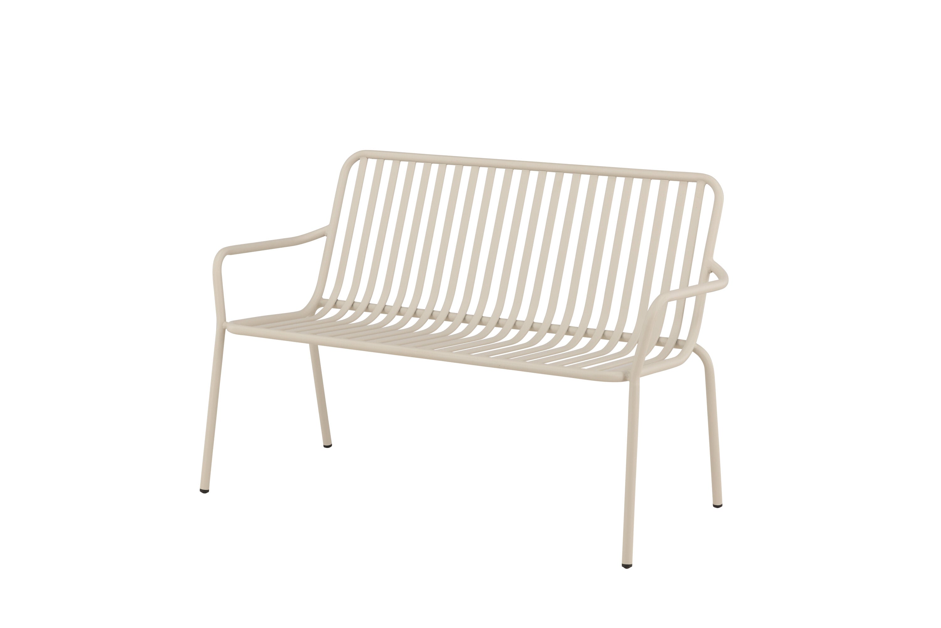 Gartenbank Peking aus Aluminium - Beige-Outdoor Bänke-Venture Home-le canapé