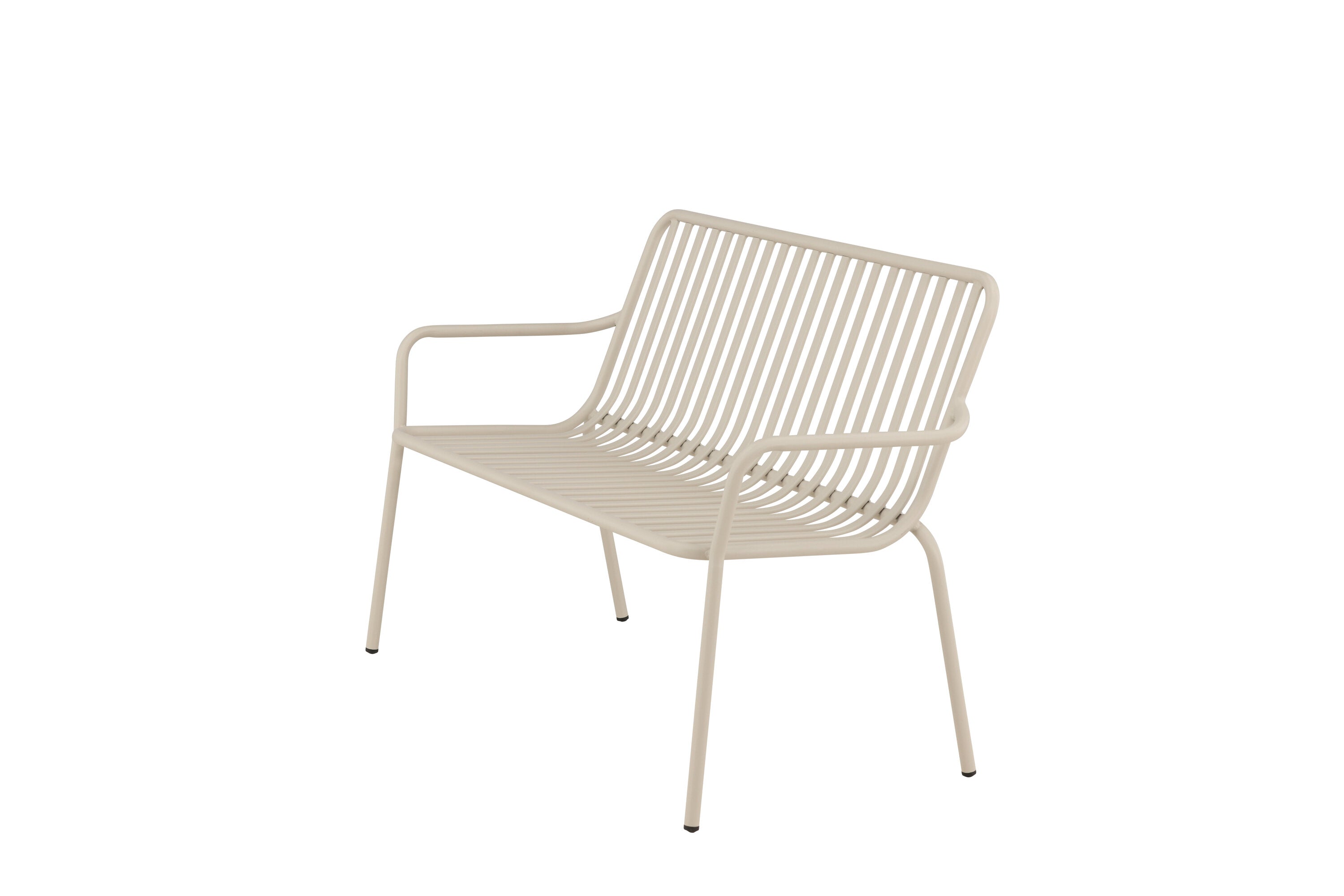 Gartenbank Peking aus Aluminium - Beige-Outdoor Bänke-Venture Home-le canapé