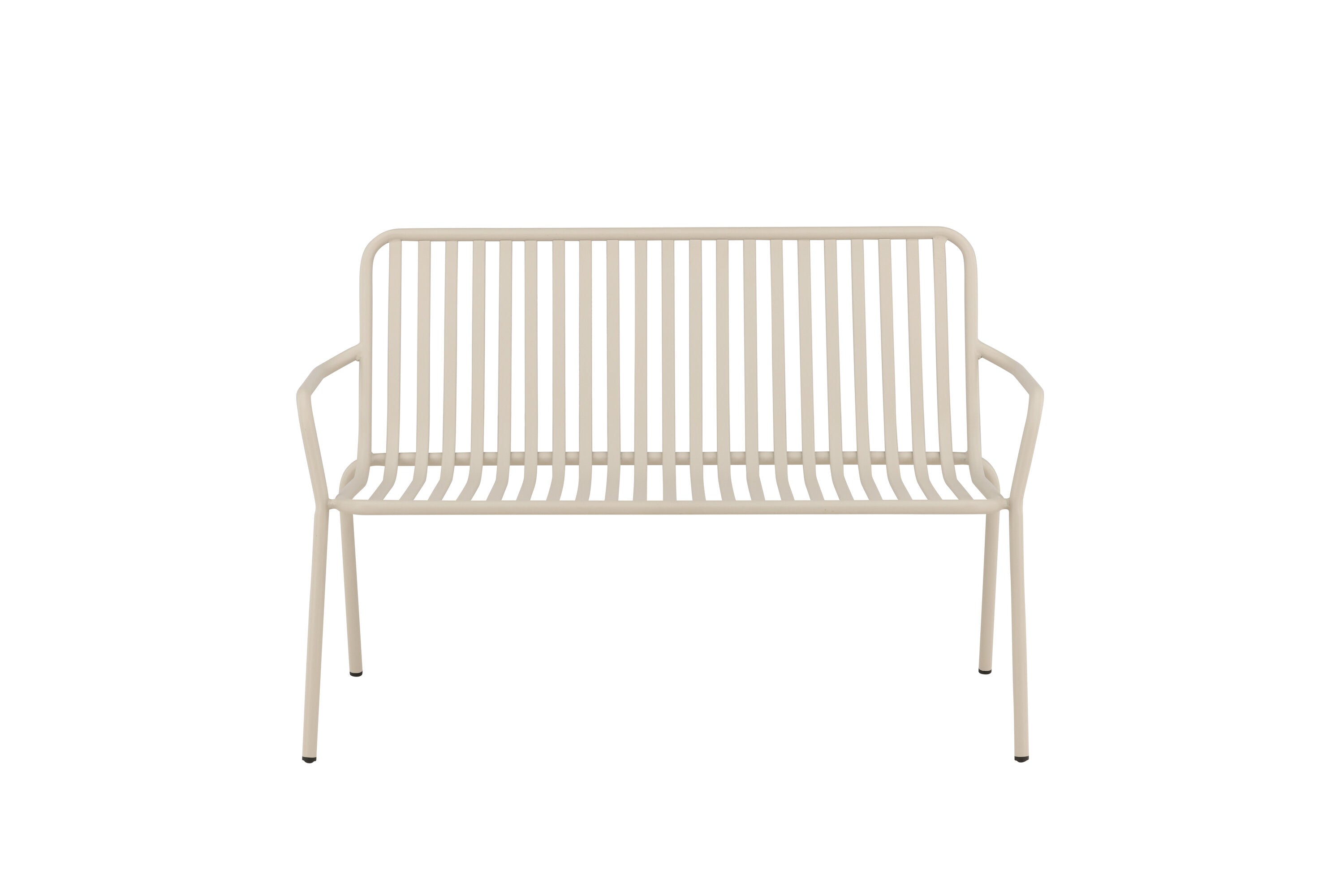 Gartenbank Peking aus Aluminium - Beige-Outdoor Bänke-Venture Home-le canapé