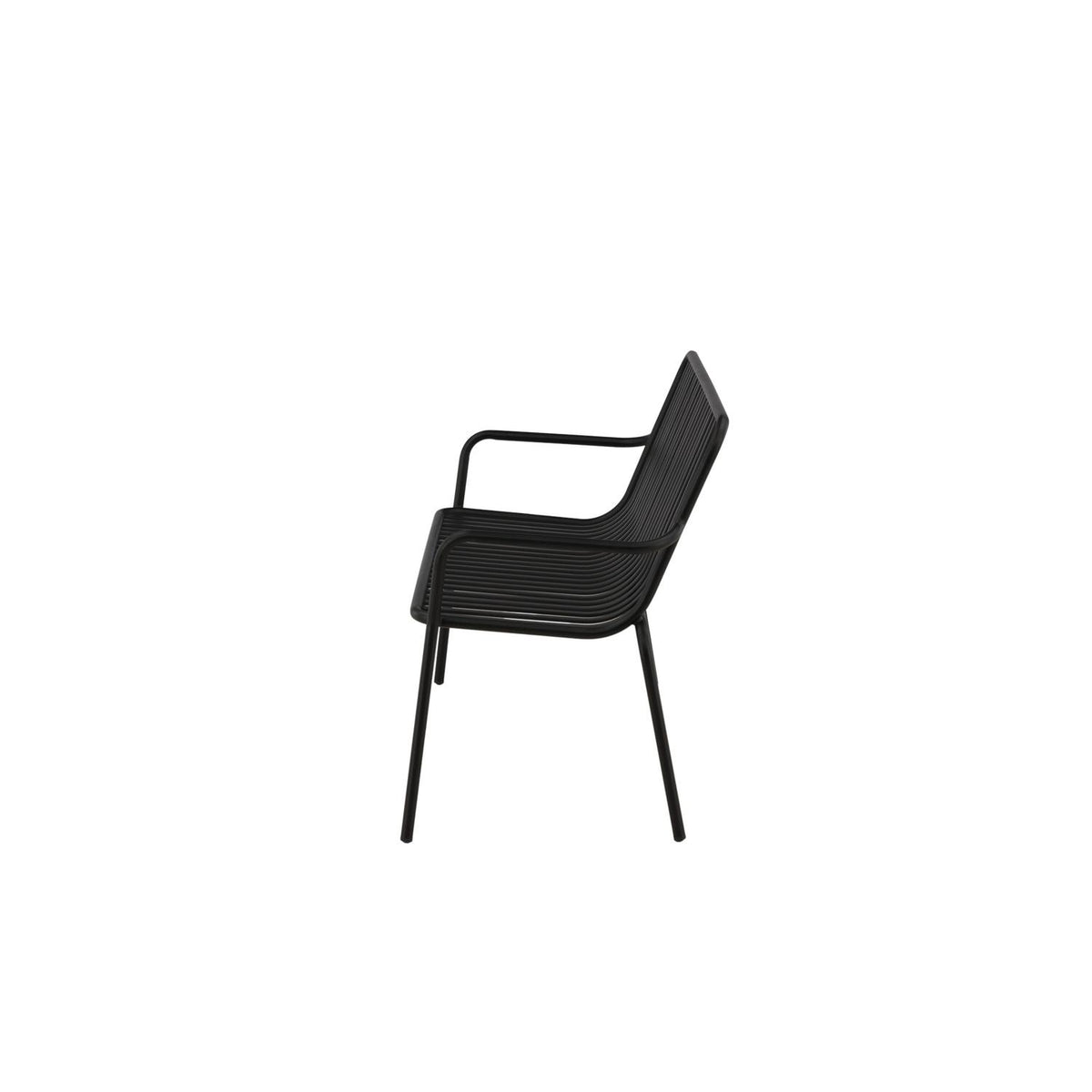 Gartenbank Peking aus Aluminium - Schwarz-Outdoor Bänke-Venture Home-le canapé