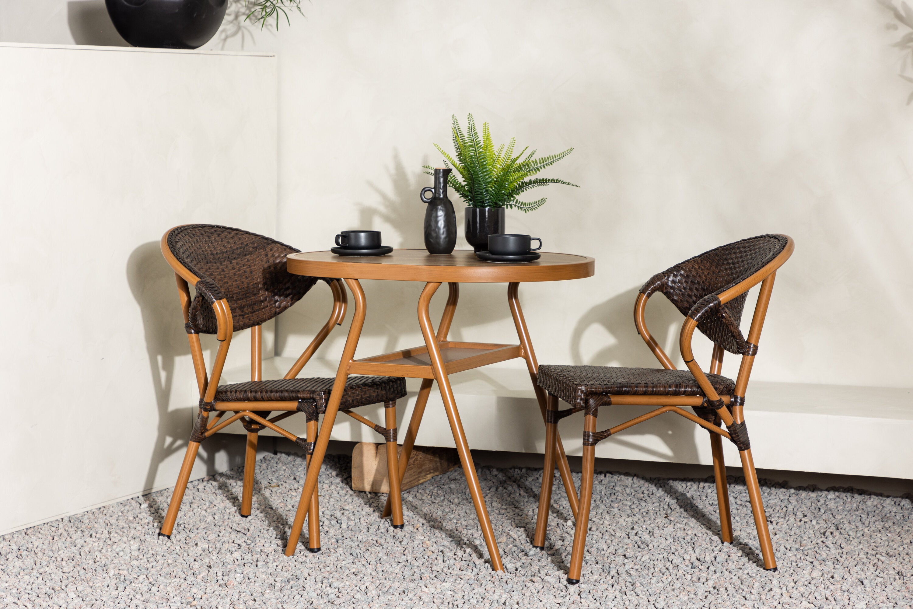 Gartenmöbel-Set Abrantes aus Aluminium - Braun-Loungesets-Venture Home-le canapé