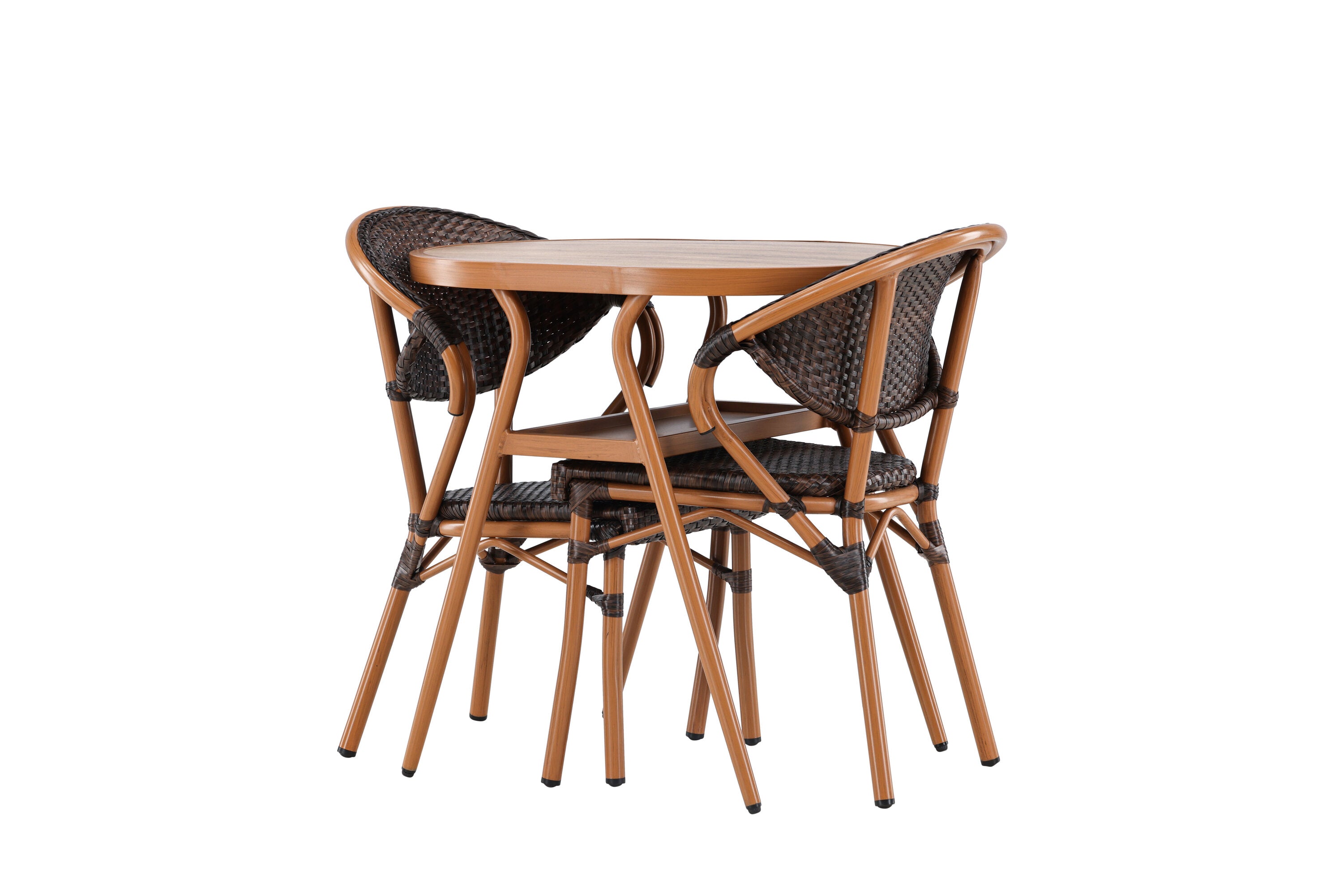 Gartenmöbel-Set Abrantes aus Aluminium - Braun-Loungesets-Venture Home-le canapé