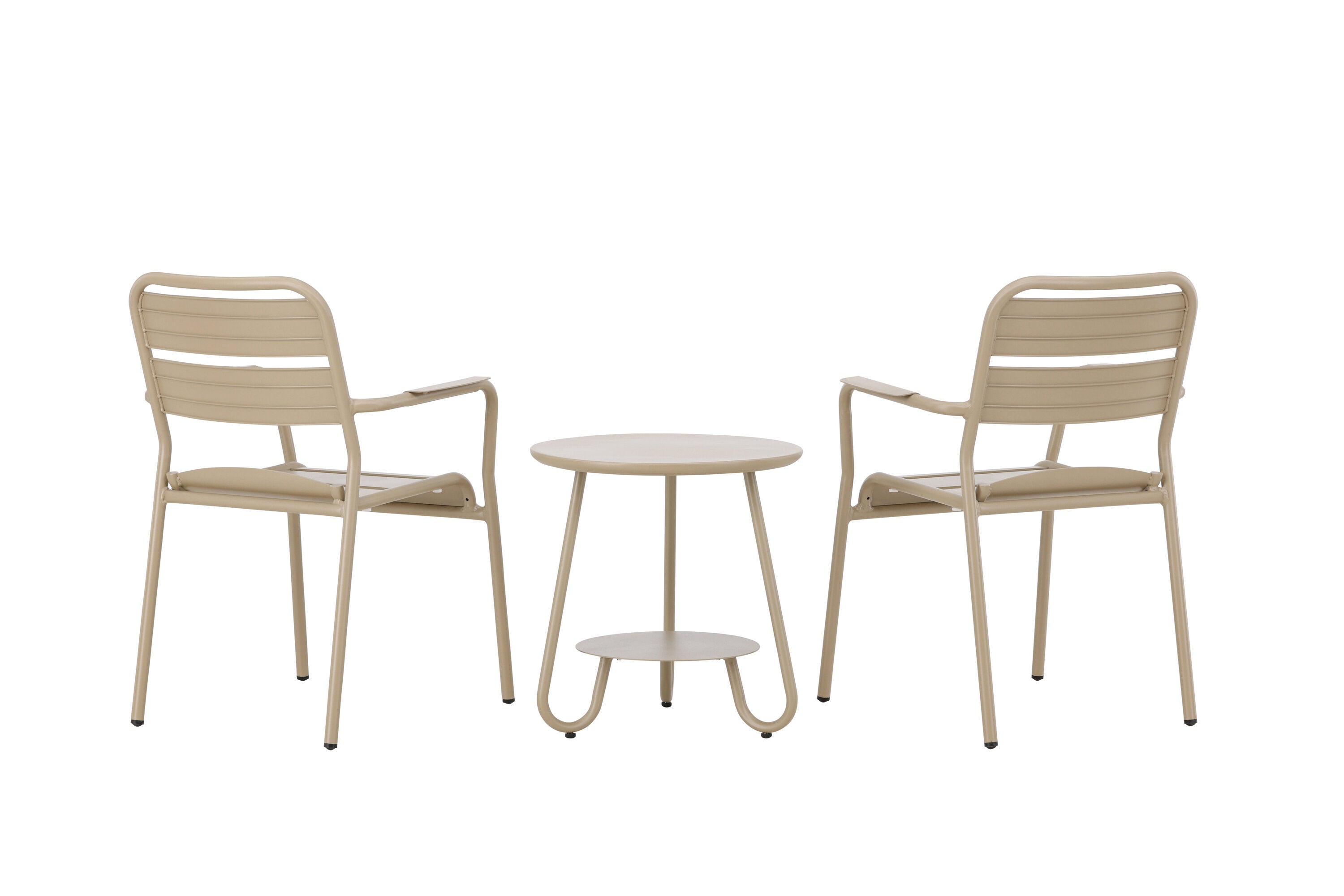 Gartenmöbel Set Faro aus Metall - Beige-Loungesets-Venture Home-le canapé