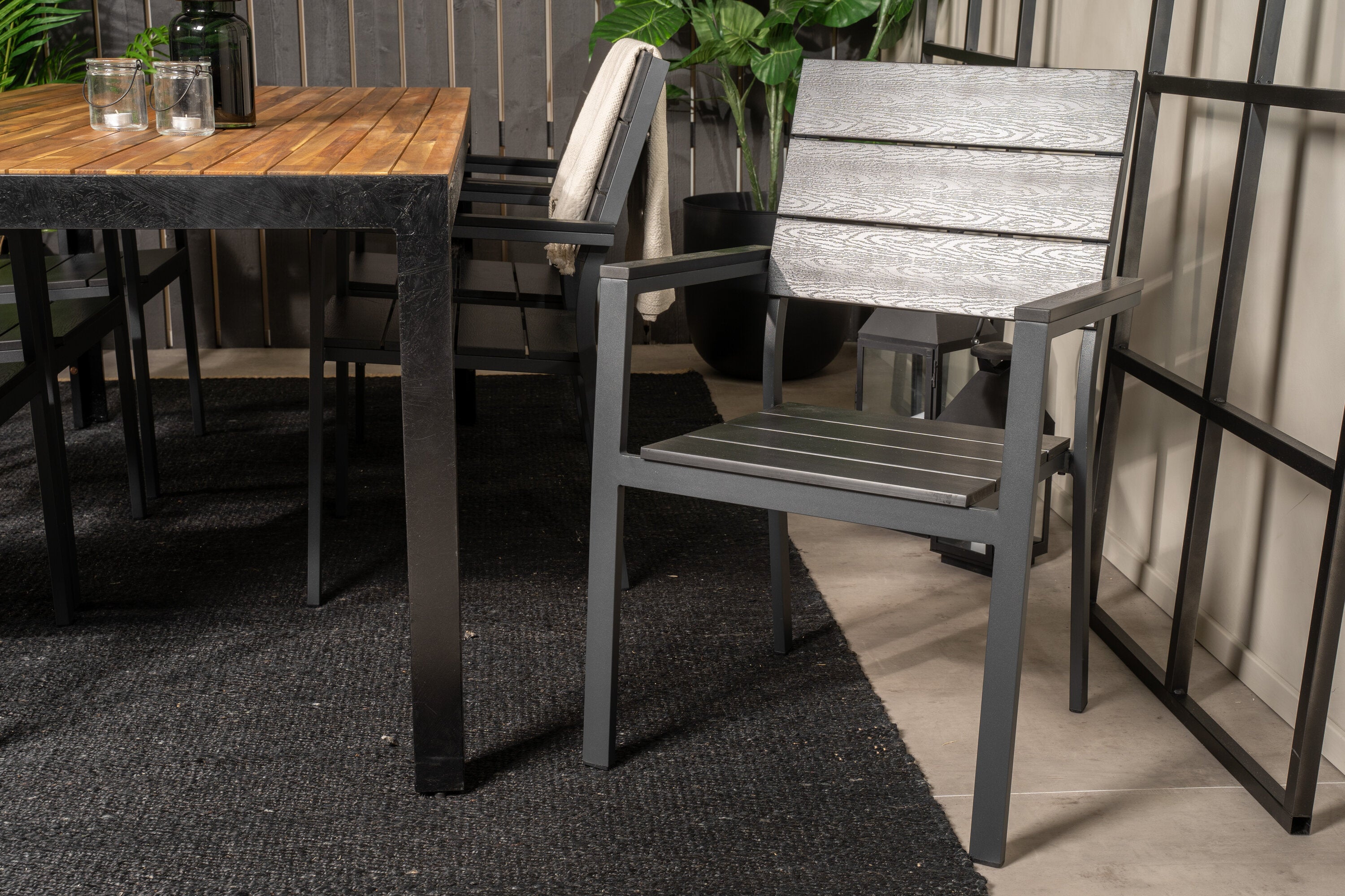 Gartenmöbel Set Levels & Bois - Schwarz-Loungesets-Venture Home-le canapé