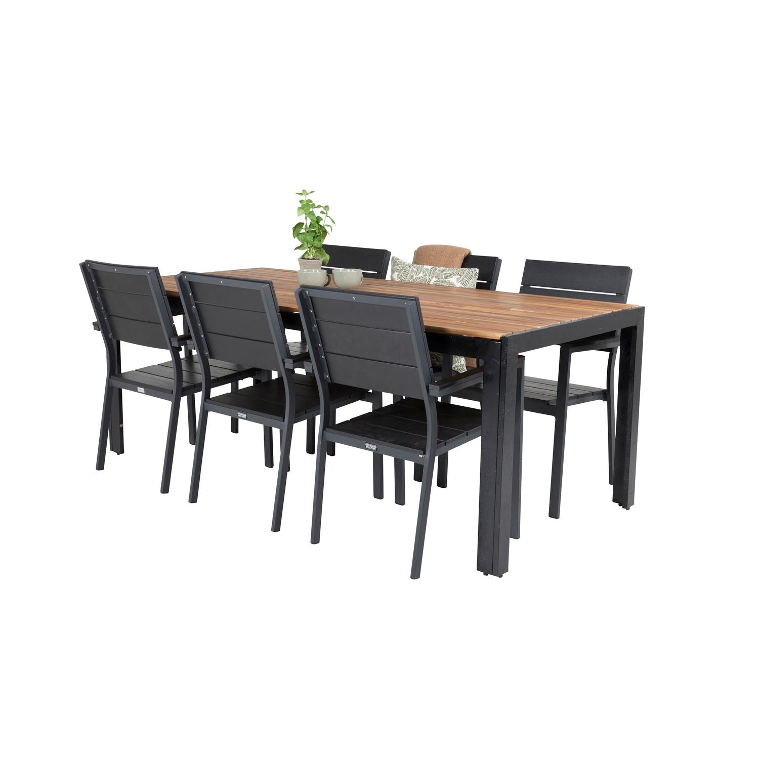 Gartenmöbel Set Levels & Bois - Schwarz-Loungesets-Venture Home-le canapé