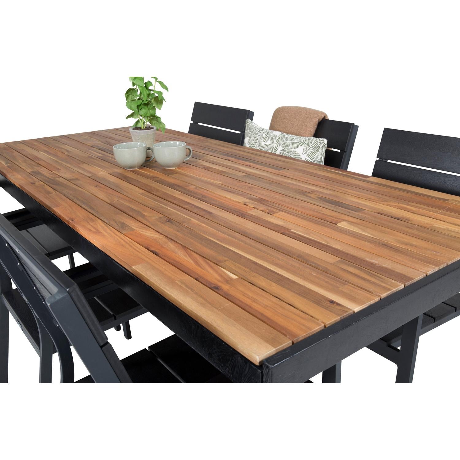 Gartenmöbel Set Levels & Bois - Schwarz-Loungesets-Venture Home-le canapé