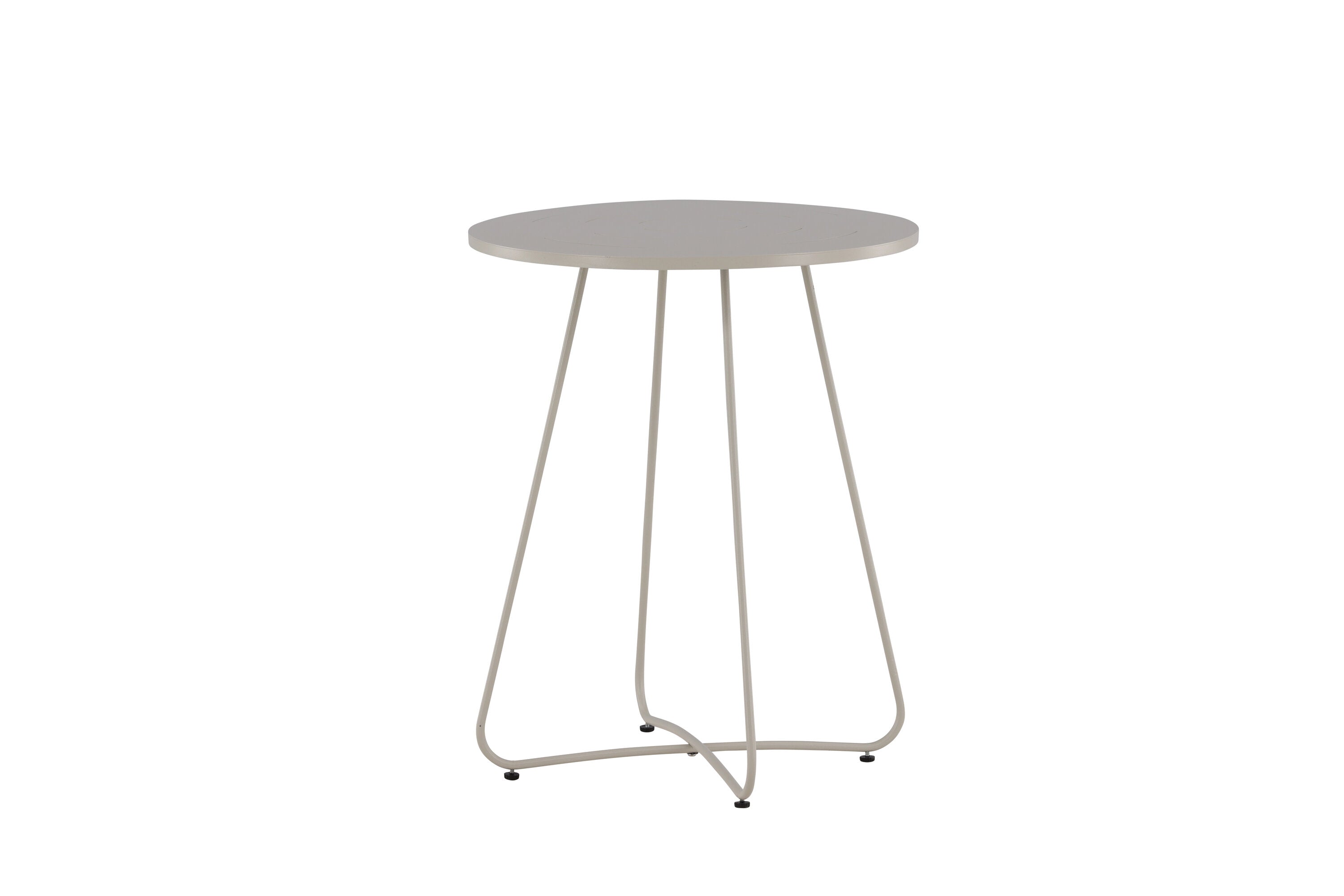 Gartentisch Bacong Ø60cm aus Metall - Beige-Esstische Outdoor-Venture Home-le canapé