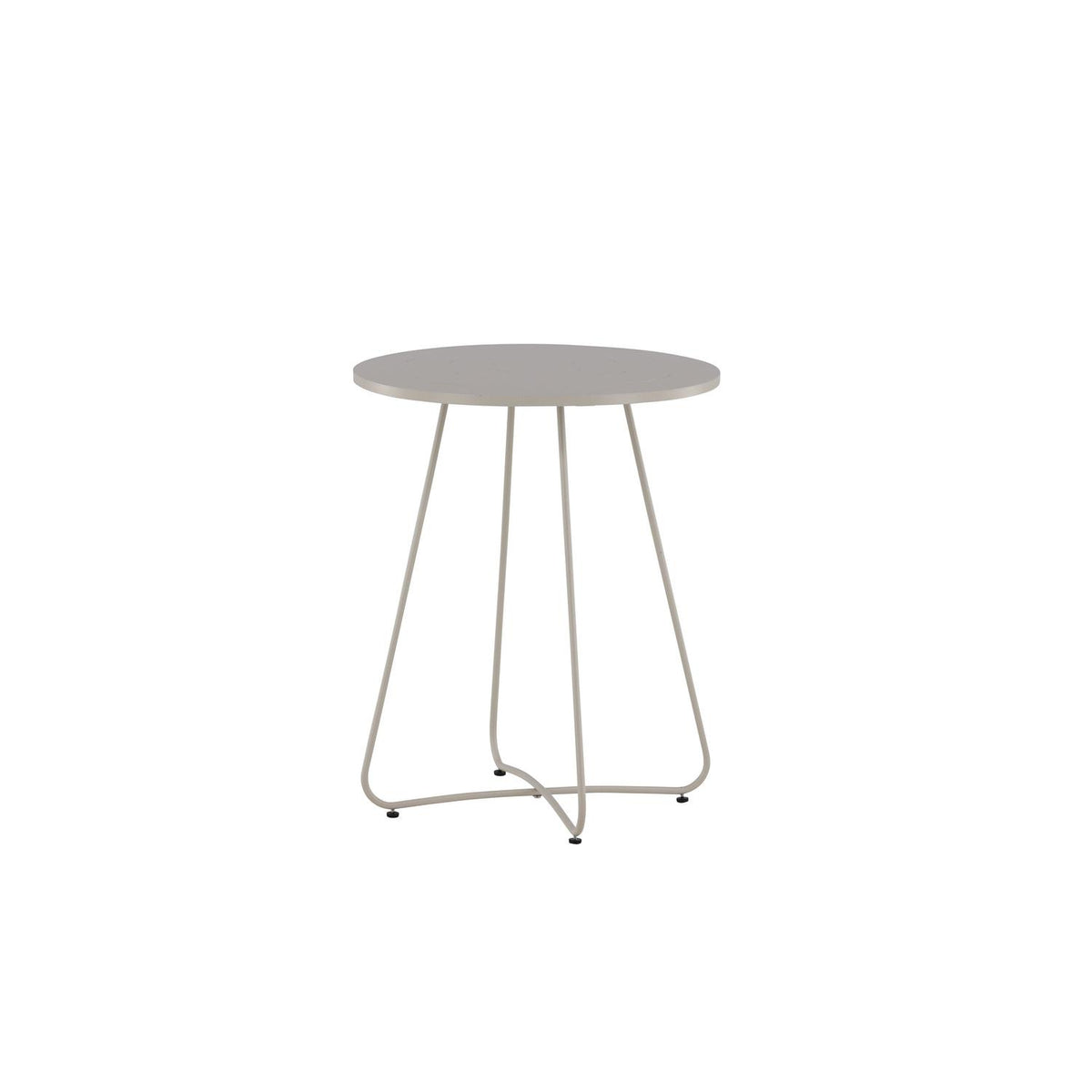 Gartentisch Bacong Ø60cm aus Metall - Beige-Esstische Outdoor-Venture Home-le canapé