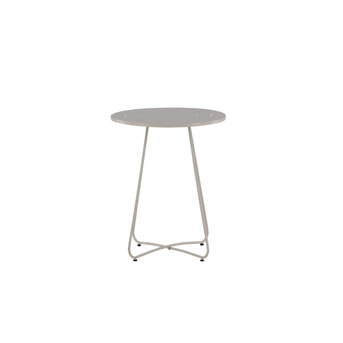 Gartentisch Bacong Ø60cm aus Metall - Beige-Esstische Outdoor-Venture Home-le canapé
