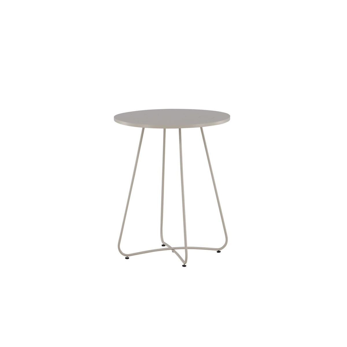Gartentisch Bacong Ø60cm aus Metall - Beige-Esstische Outdoor-Venture Home-le canapé